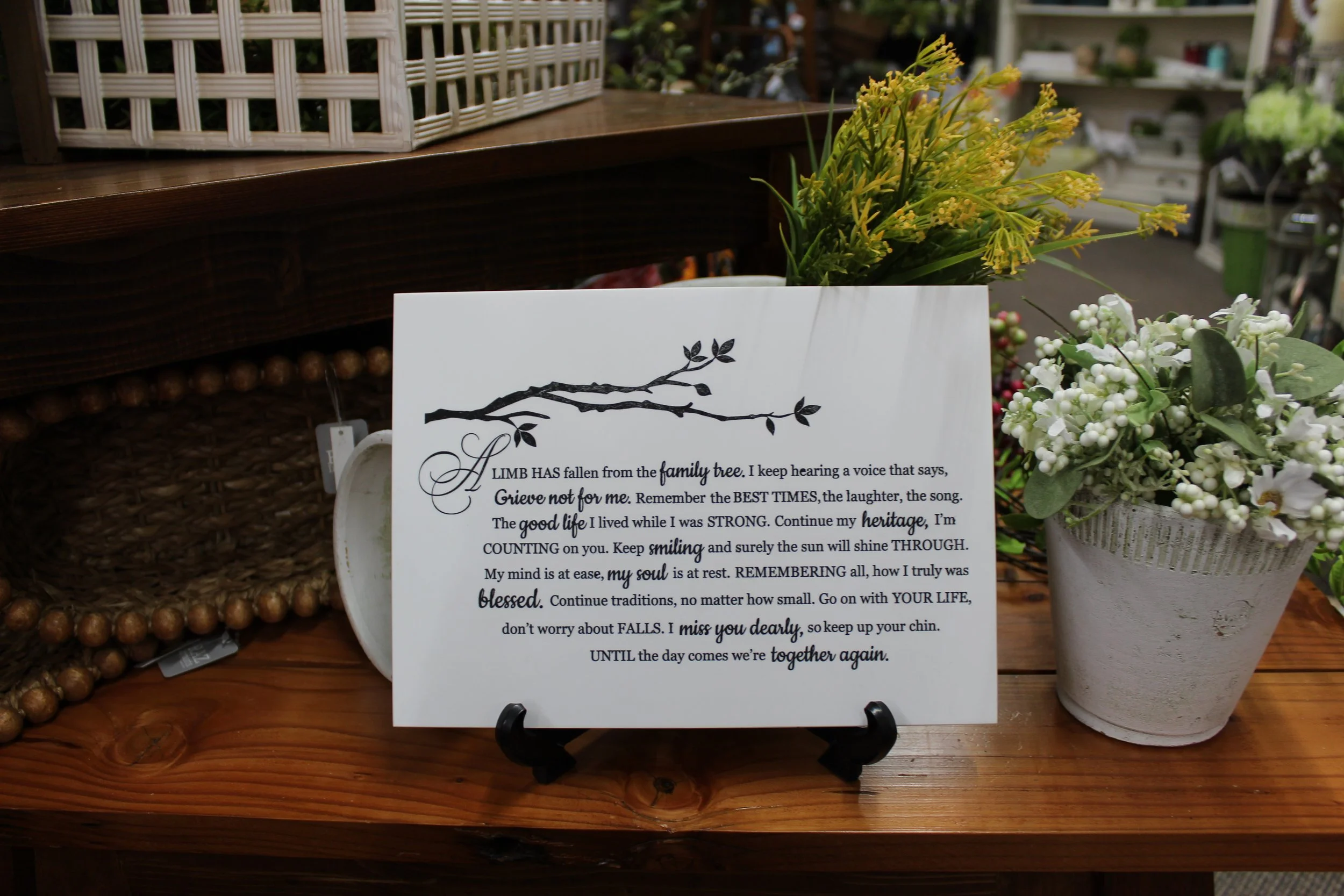 "A Limb has fallen..." Corian Tile 6 1/2 x 9 1/2