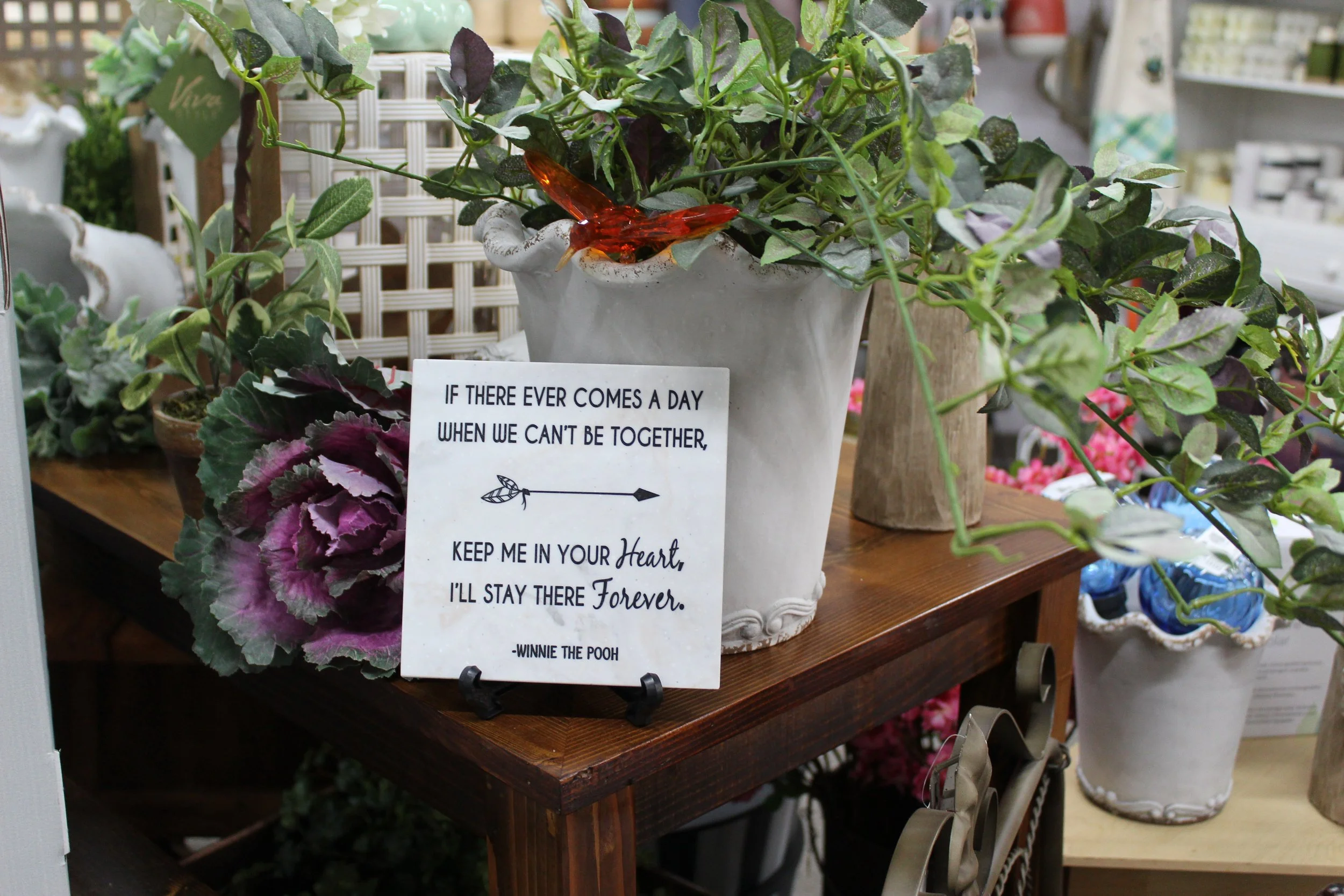 "If there ever comes a day when we can't be together..." 6 x 6 Corian Tile