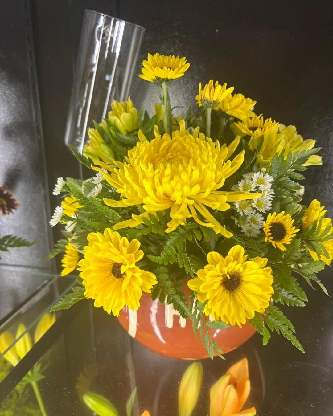 One of my favorite E-Hawk traditions!  The yellow &ldquo;E-Hawk Mum&rdquo; I think of Mary Blake, Margaret Twait, Shirley Eagan, my mom-Bev Jackson  and oh so many wonderful E-Hawk moms that I would love to list who cheered loud and proud for their f