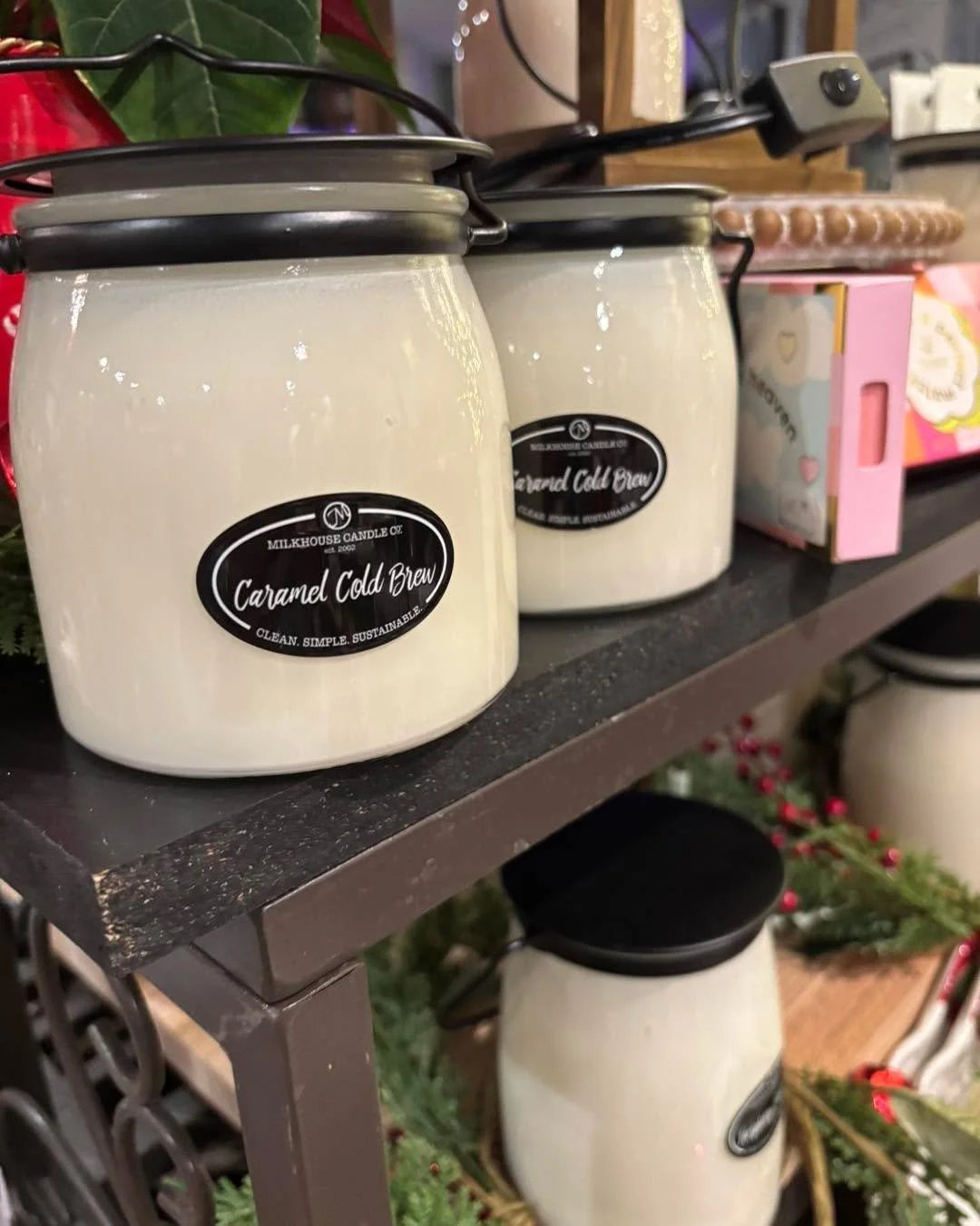Milkhouse candles are moving fast&hellip;the gift that lasts and lasts🎄