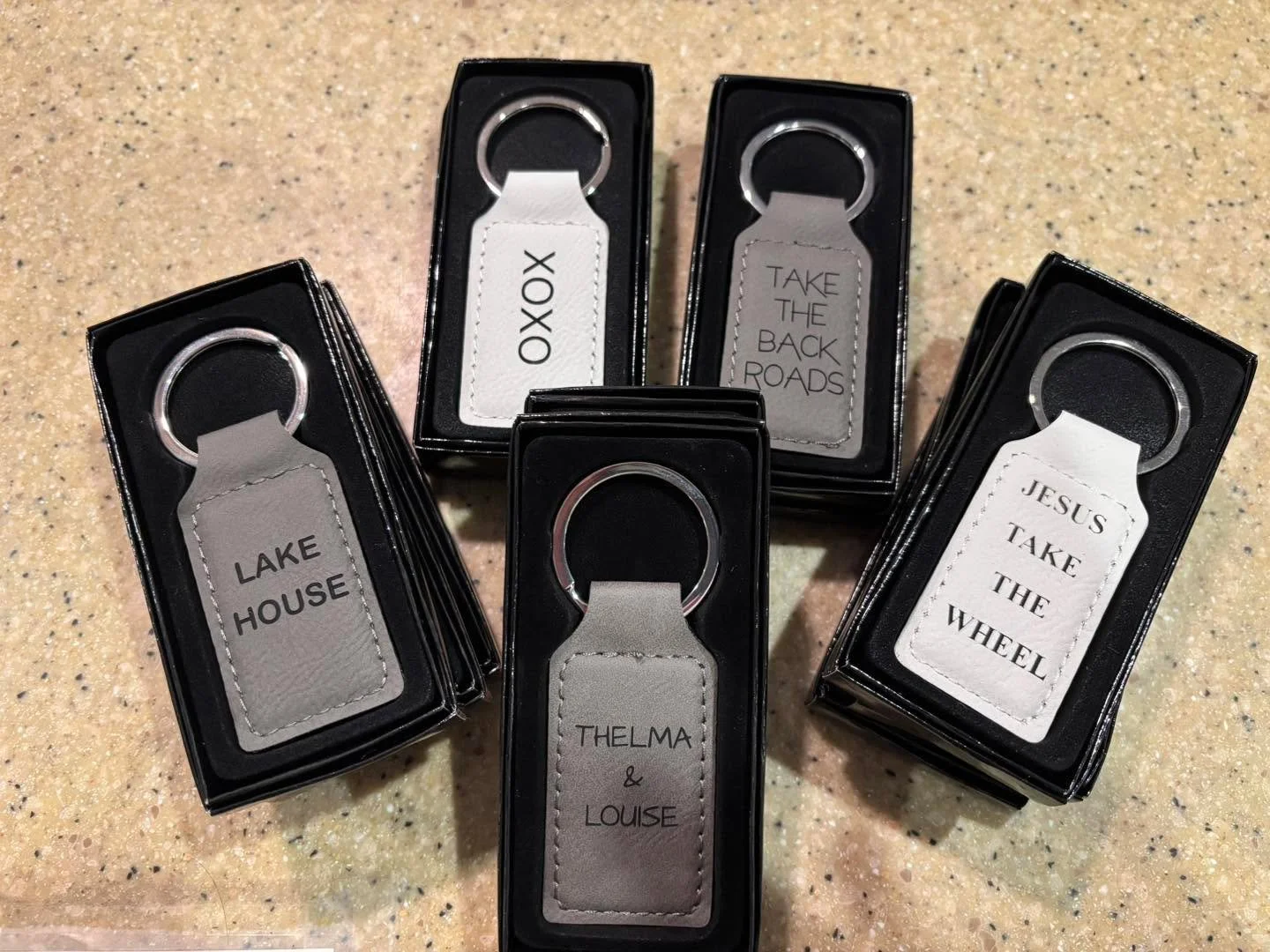 Who doesn&rsquo;t love a cute key chain!  Made in store&hellip;in our personalization section! So many possibilities. Blossoming Creations downtown Emmetsburg.