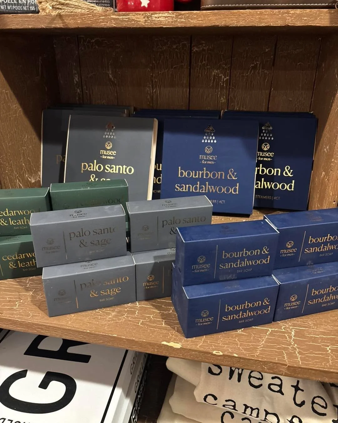 Musee for men too!  Soaps and shower steamers!  Those guys love to be pampered too! ❤️