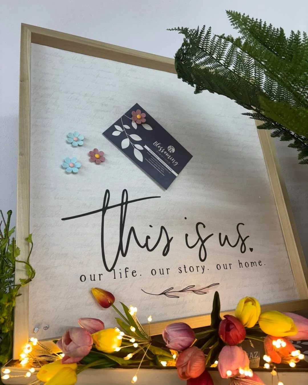 Love these magnet boards!  And the daisy magnets added are the perfect touch! 💝Blossoming Creations, downtown Emmetsburg.