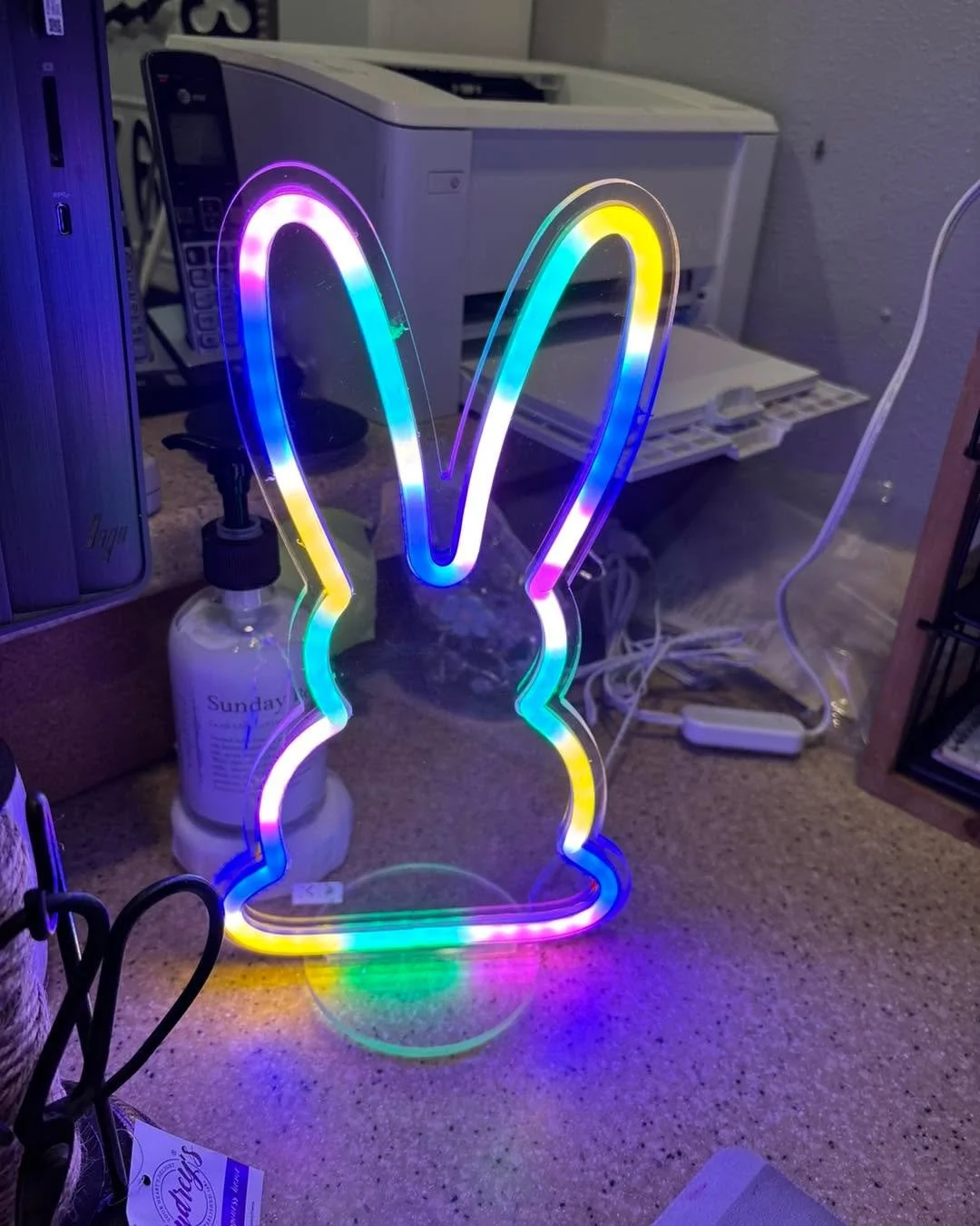 Another fun item that just arrived!  So cute!  These would be a cute night light too!  Add some greenery and eggs!  What a cute centerpiece! 🐰