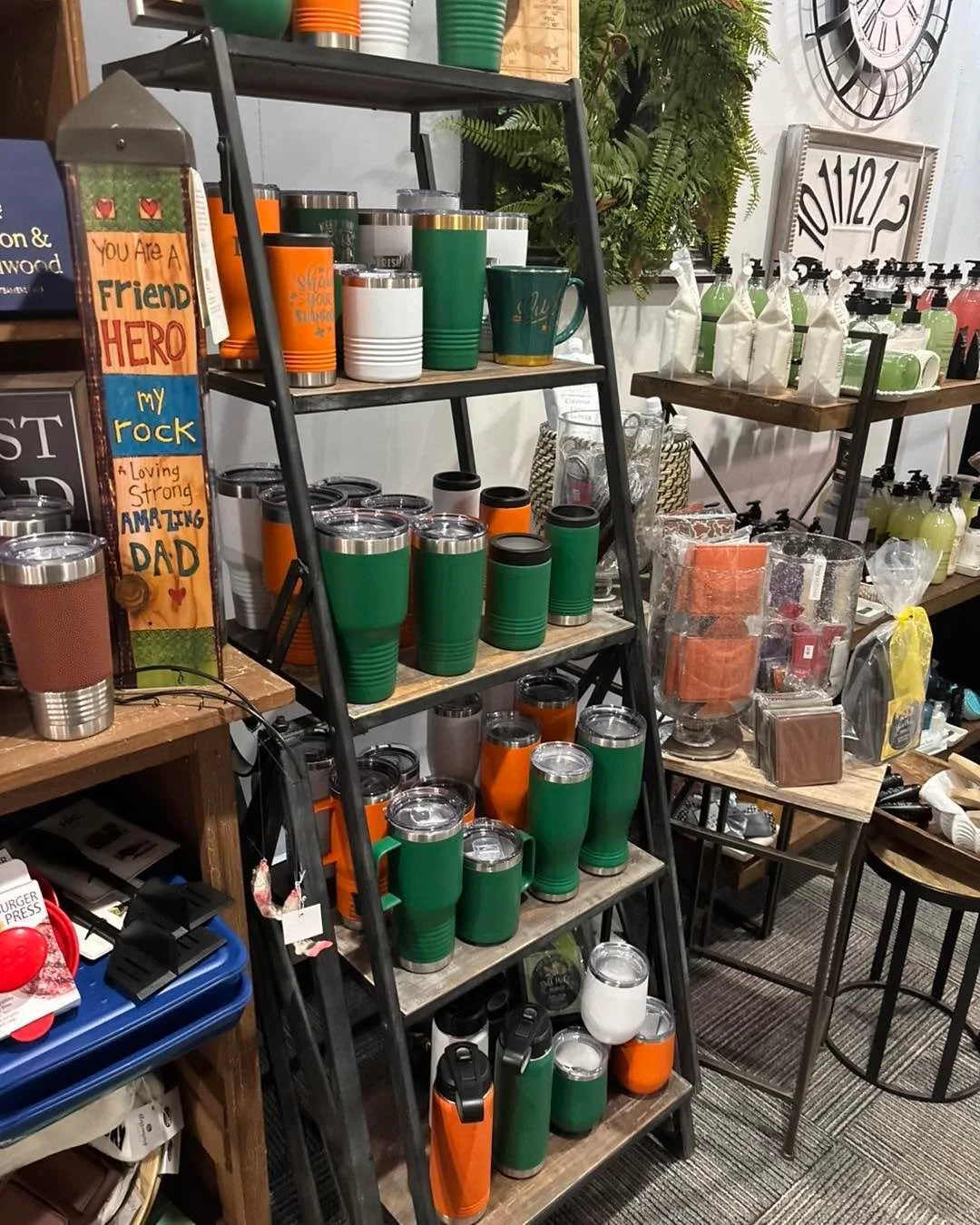 So many great styles of drink ware!  We can add a shamrock, a company logo, or an Irish verse!  Stop in and take a look!