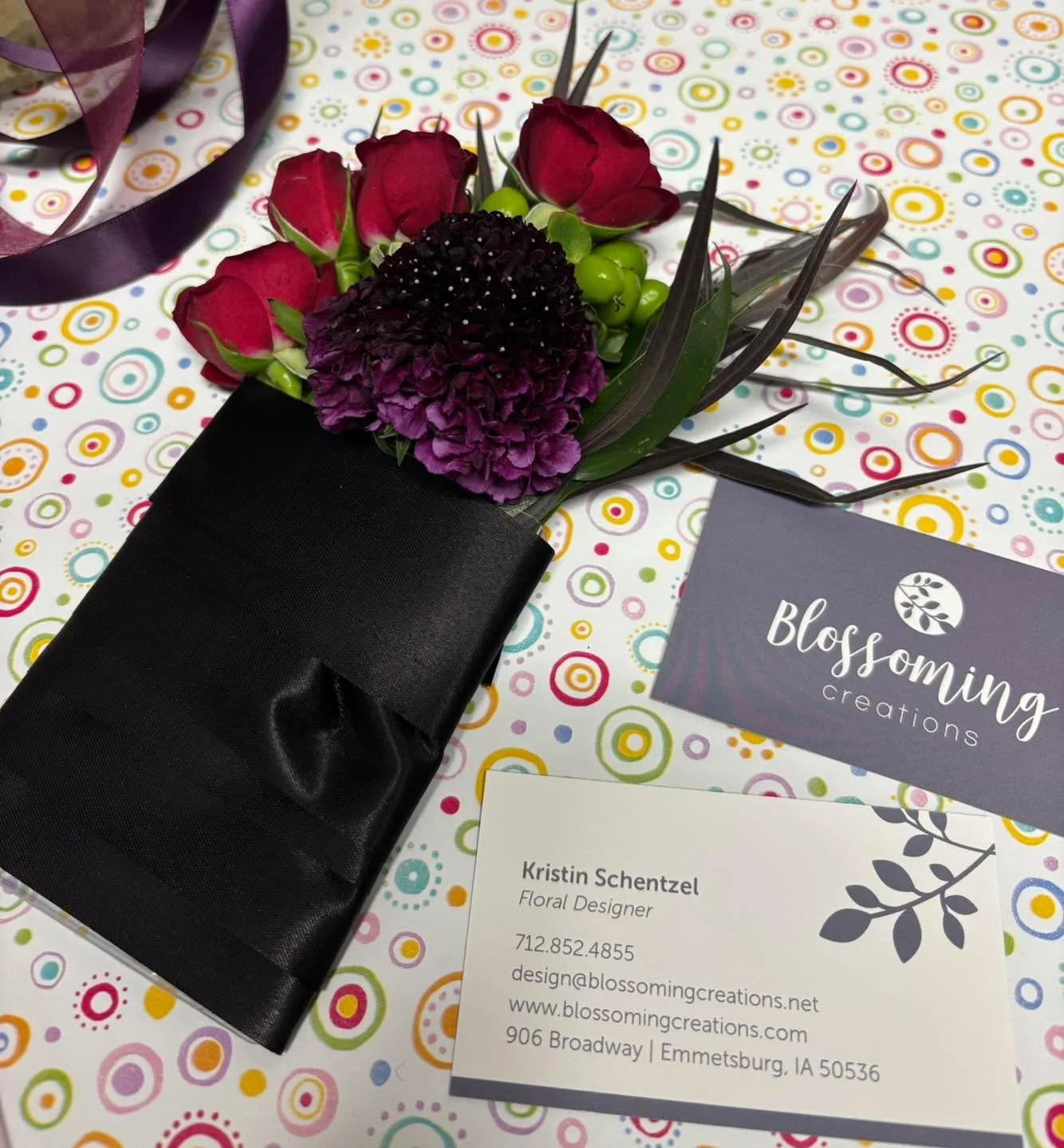 Kristin attended the North American Wholesale Prom Show yesterday in Sioux Falls, she had a great day gathering with other florists creating new ideas for PROM and the wedding season. Our first PROM customer was in today. 💐