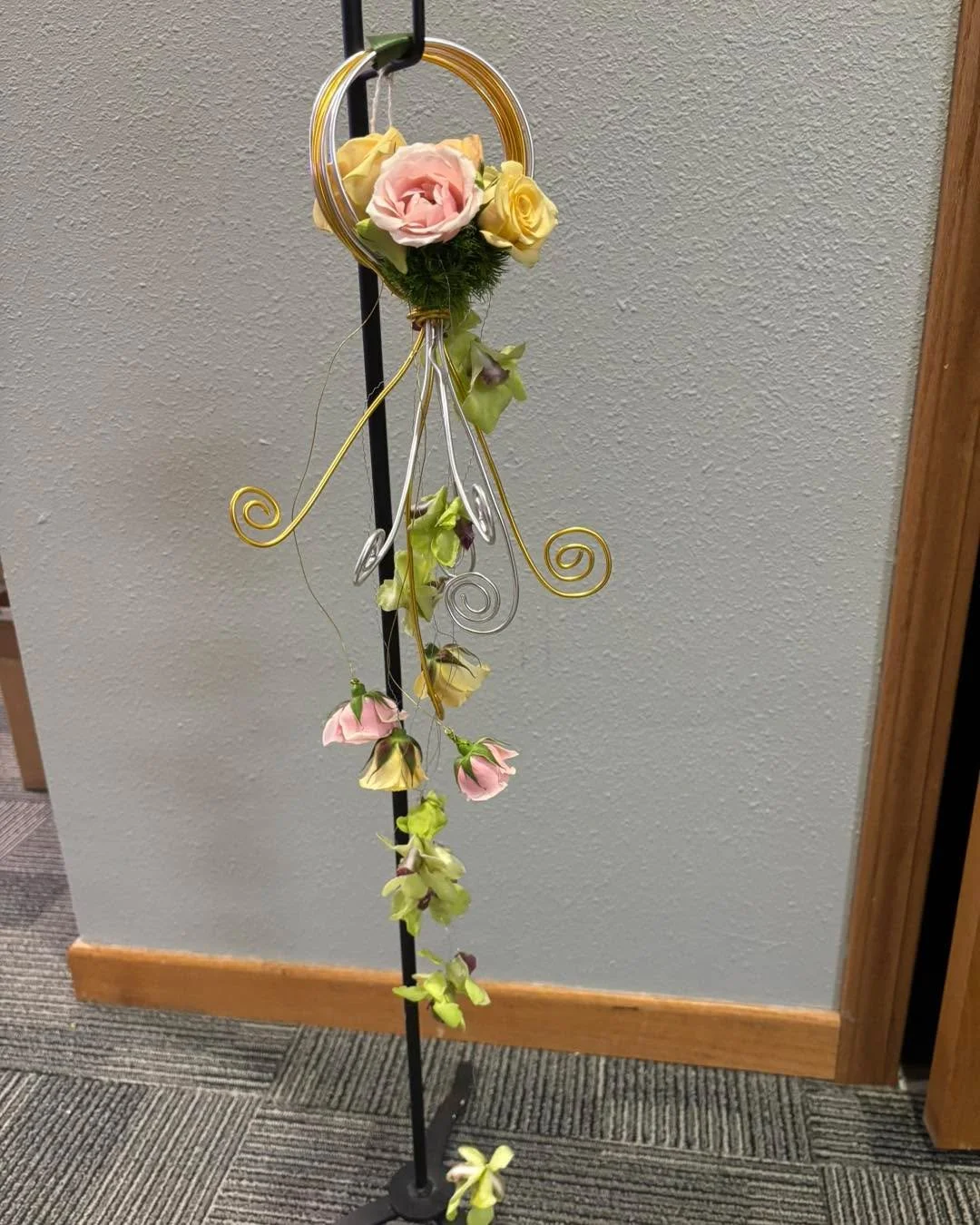 Another fun piece that was created at the show along with the many florals. This would be super cute for the flower girls.