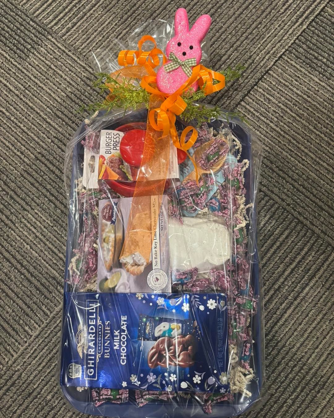 Love it when our customers think outside the box for Easter!  We took a grill prep and serve set-added a burger press-a dip, some chocolate and added some fun Easter touches&hellip;just wish I could see their reaction. ❤️ Stop in and we can create a 