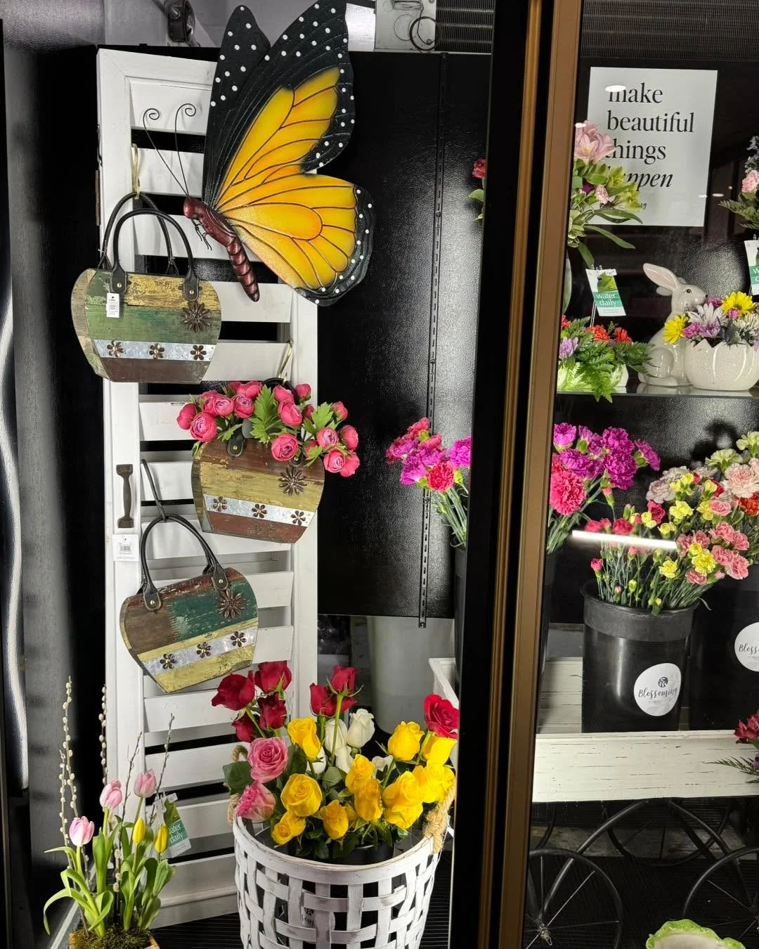 The cooler understood the assignment 🐣🌸 all dressed up for Easter and smelling like a spring dream thanks to our Easter bunny, a.k.a. Julie 🐰&mdash;come peek before it hops out the door 💐
Blossoming Creations downtown Emmetsburg and we will be he