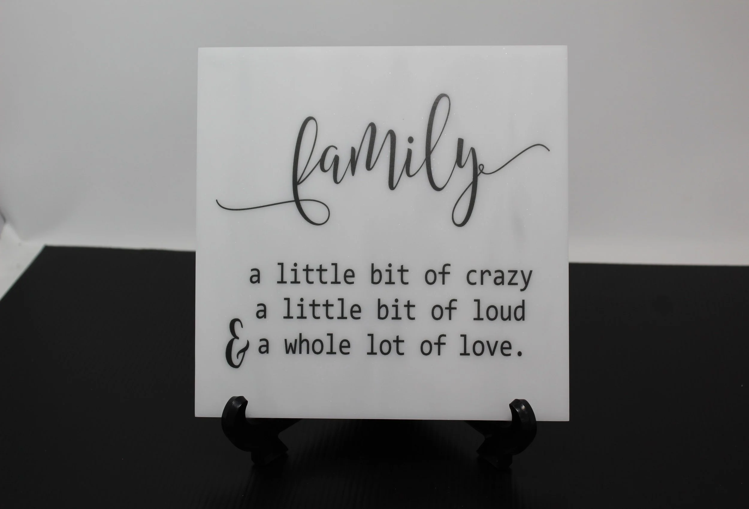 "Family..." 8 x 8 Corian Tile