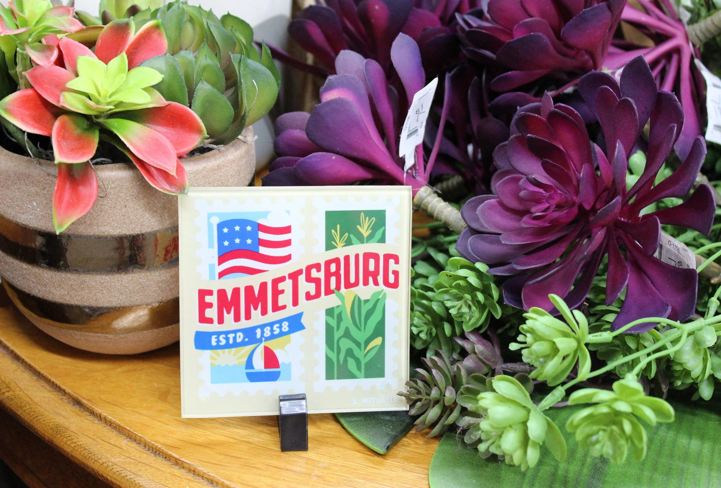 Personalized Emmetsburg, Iowa Coasters- Emmetsburg Iowa Gifts