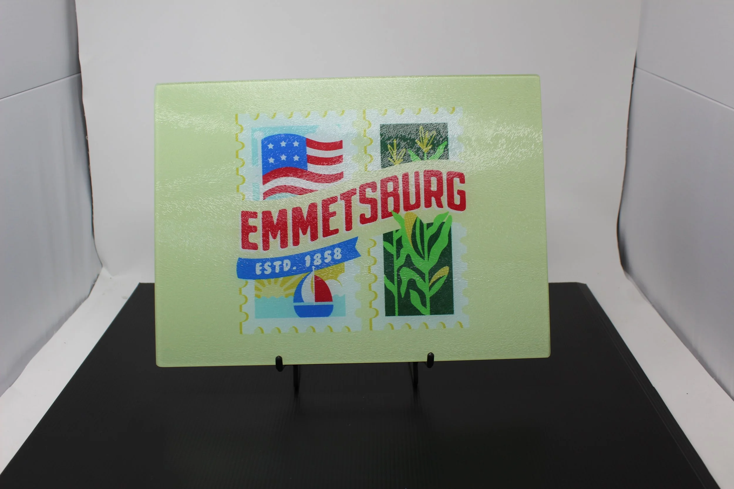 Large Table Coaster- Personalized Emmetsburg, Iowa Coaster