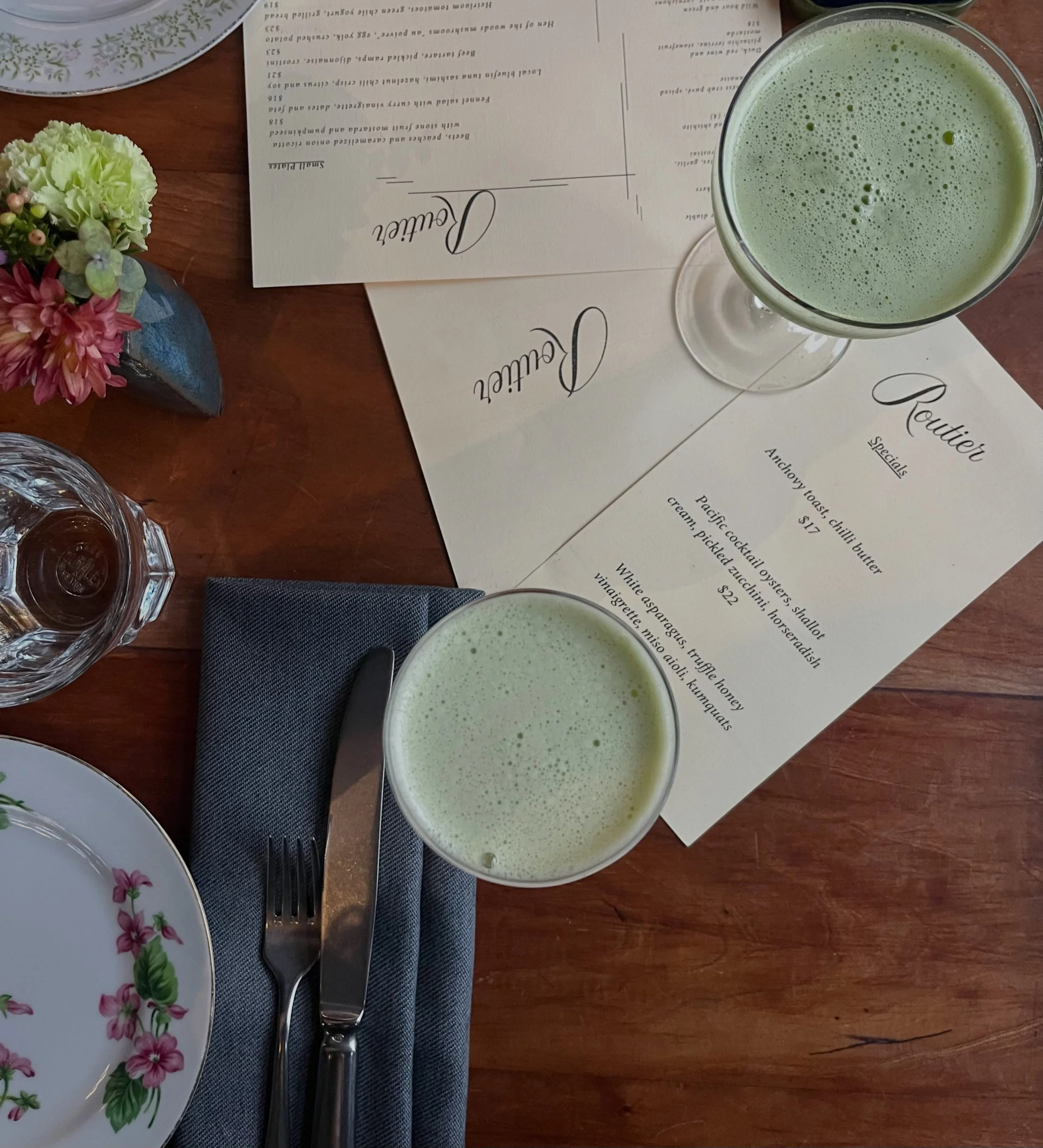 The Oaxacan Revival: Mezcal, cucumber and bergamot. So good it might never come off our menu.