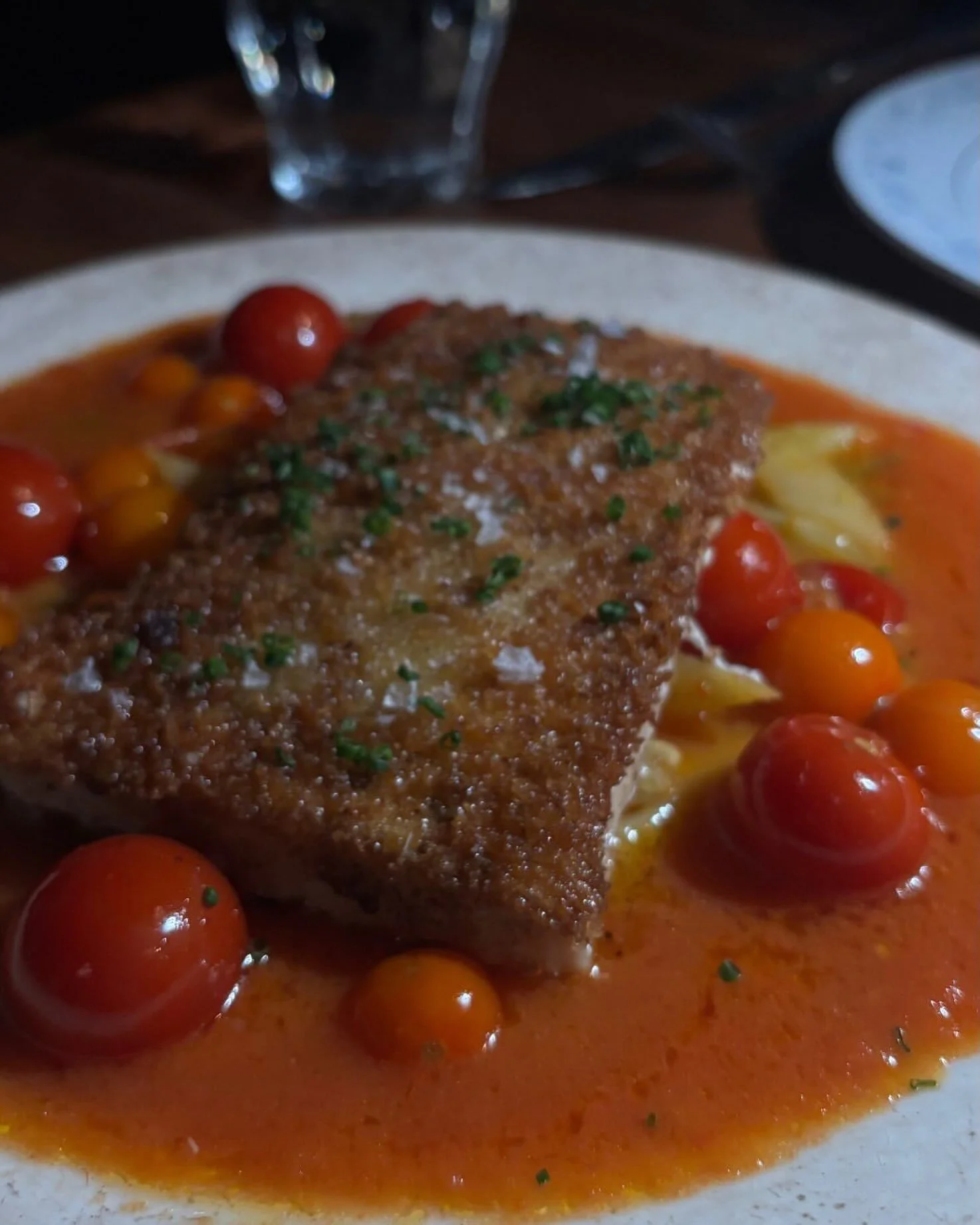 Swordfish, tomato butter, sungold tomatoes and romano beans&hellip; summer is here