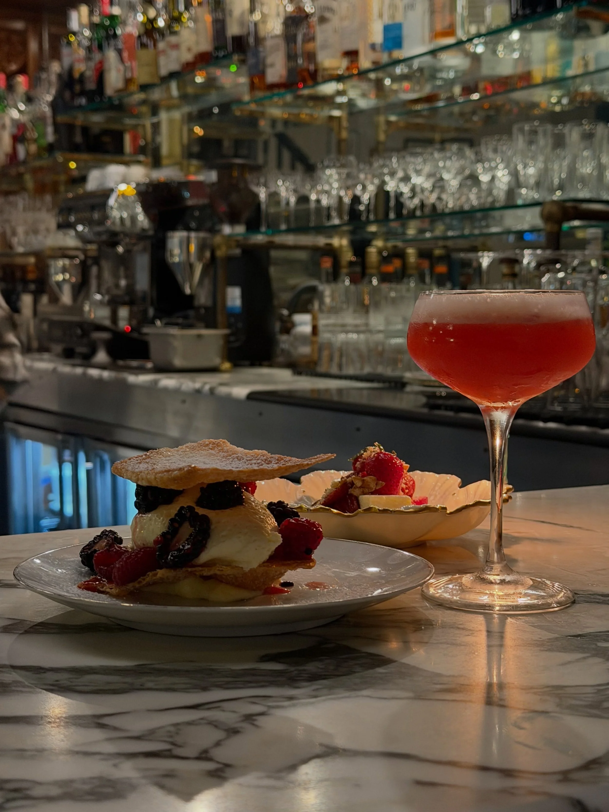 Our bar is for walk ins only. Stop by for a cocktail, a full dinner or some of the best dessert in the city to end your night.