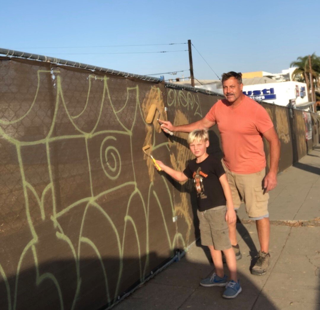 In UH we love our neighbors and appreciate them 💙  We would like to take the time to feature father and son, David &amp; Blake from #universityheightssdcommunity 😀

On multiple occasions this father and son duo have gone out to cover graffiti in th