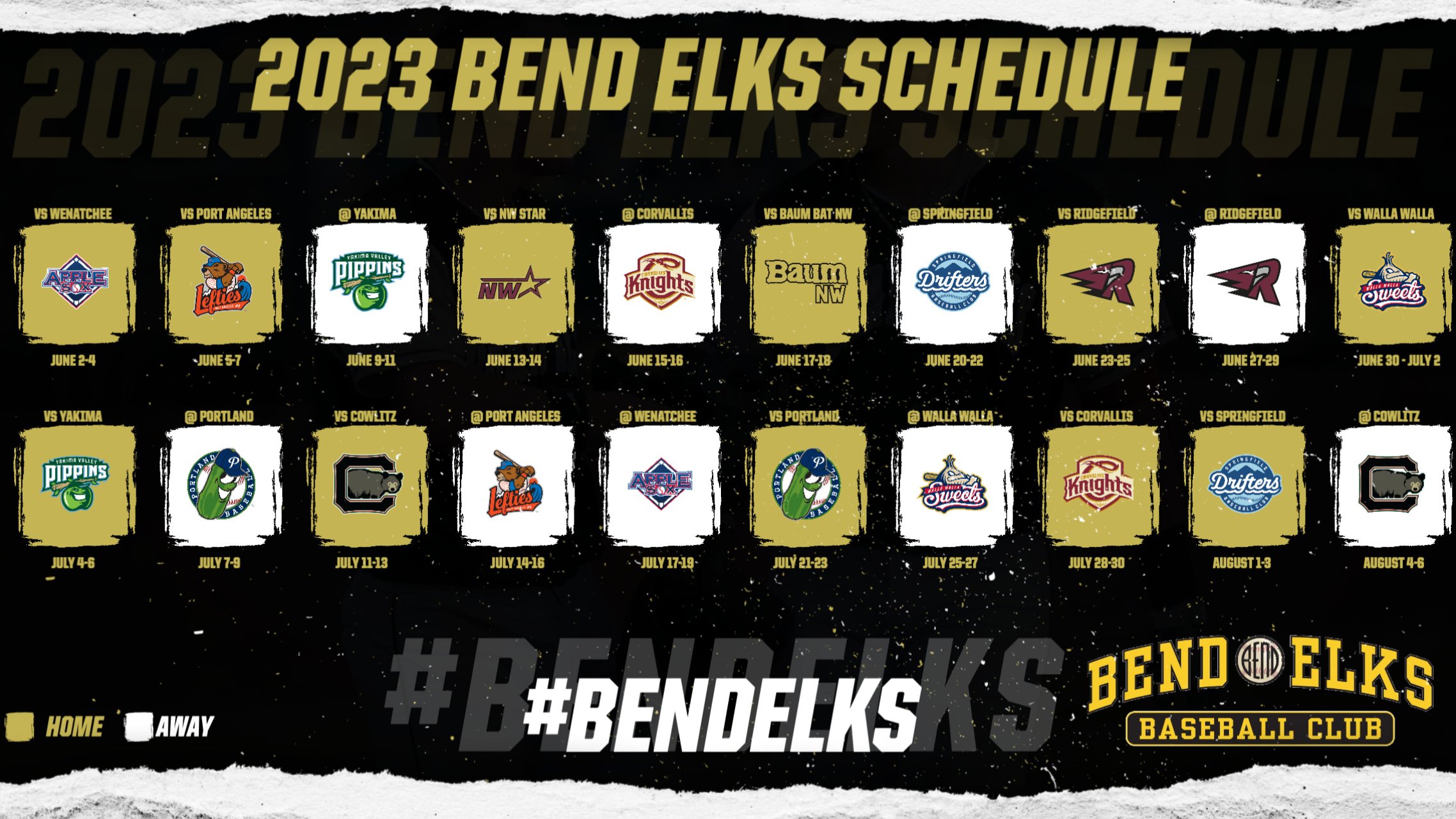 Bend Elks 2023 Schedule — Bend Elks Baseball Club