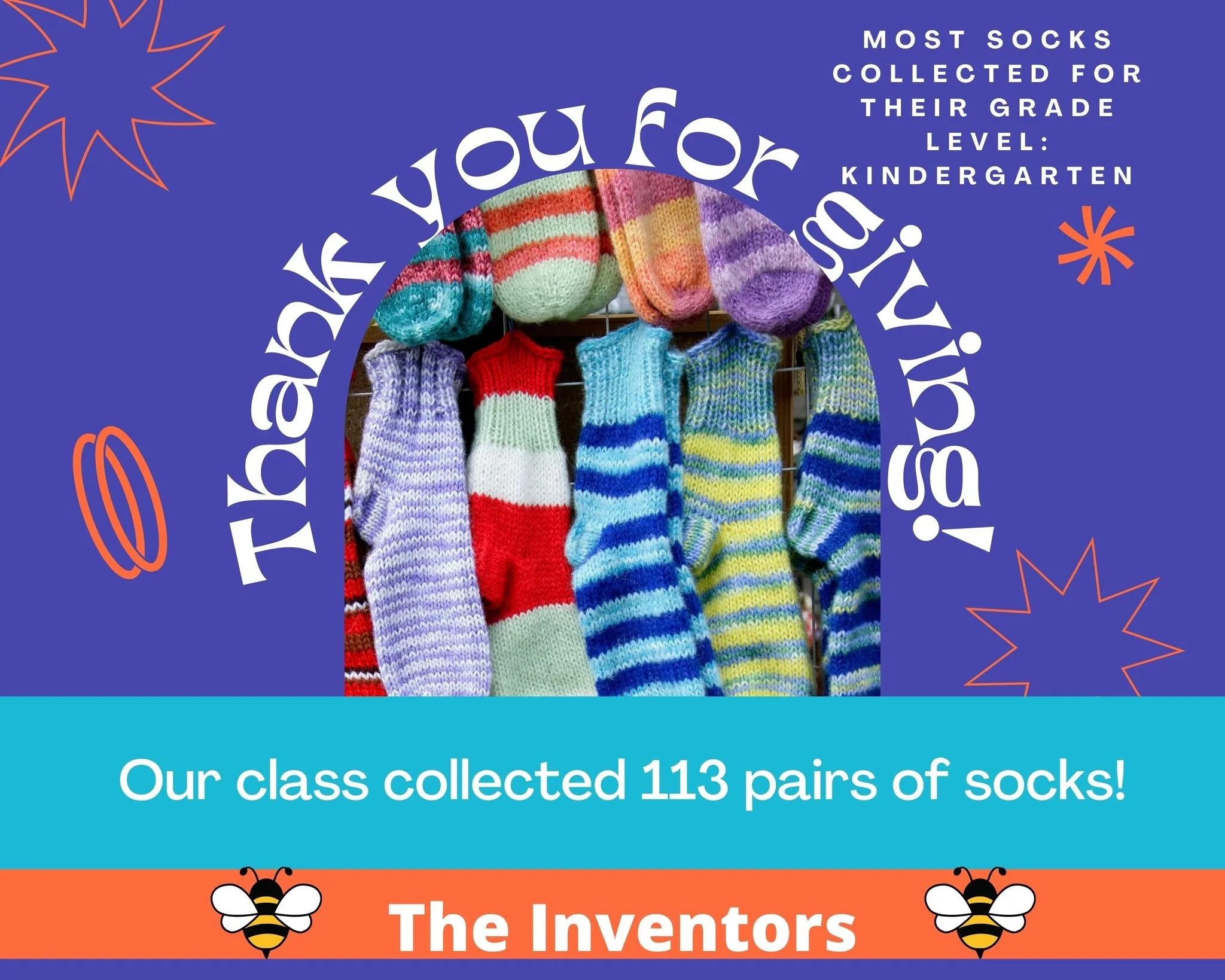 Y&rsquo;all&hellip; the Hive understood the assignment! 😍
Our scholars really showed out for Socktober, and we appreciate every donation that came in. Thank you for showing love and helping others stay warm! 💛🐝🖤