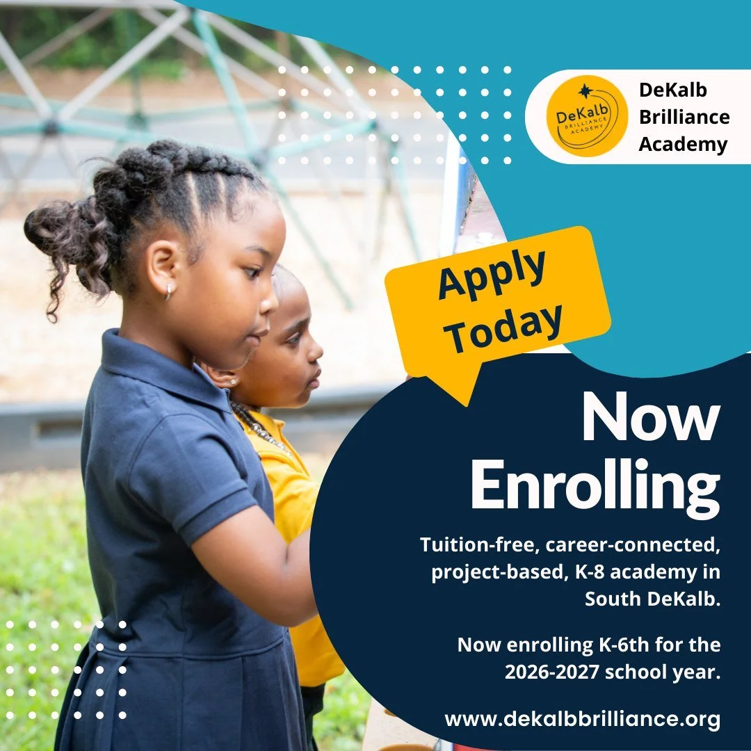 The DeKalb Brilliance Academy (DBA) 2026&ndash;2027 application is OFFICIALLY LIVE for Grades K&ndash;6!! 📣✨At DBA, we&rsquo;re building a community where scholars feel loved, challenged, and empowered to shine every single day 🌟💛