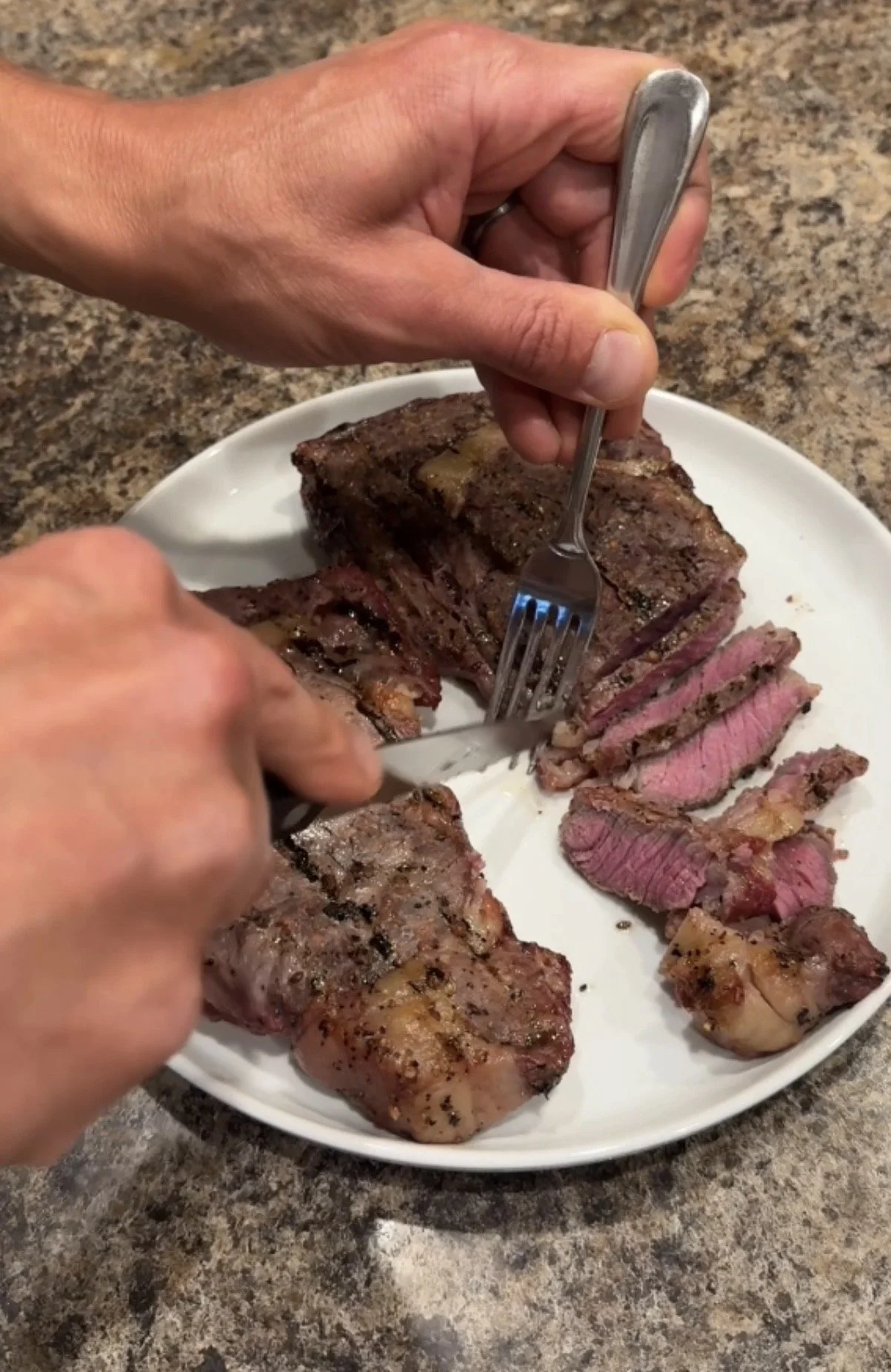 Grass-finished ribeye for supper