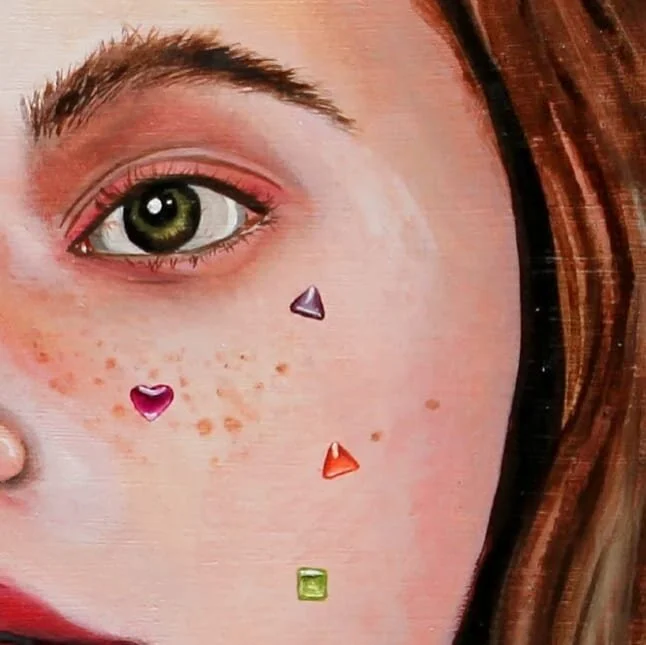 Do you remember those little sticker earrings??? I loved them as a kid. 
Detail of "grow up" 2021
30x30cm, oil on wood

(Reference from the fashion brand @ader_error)
.
.
.
.
.
.
#art #artist #instaartist #painting #oilpainting #fineart #or