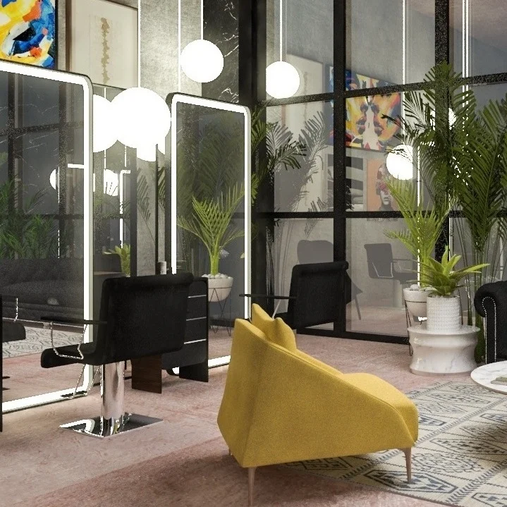 Digital rendering of The Parlor.
