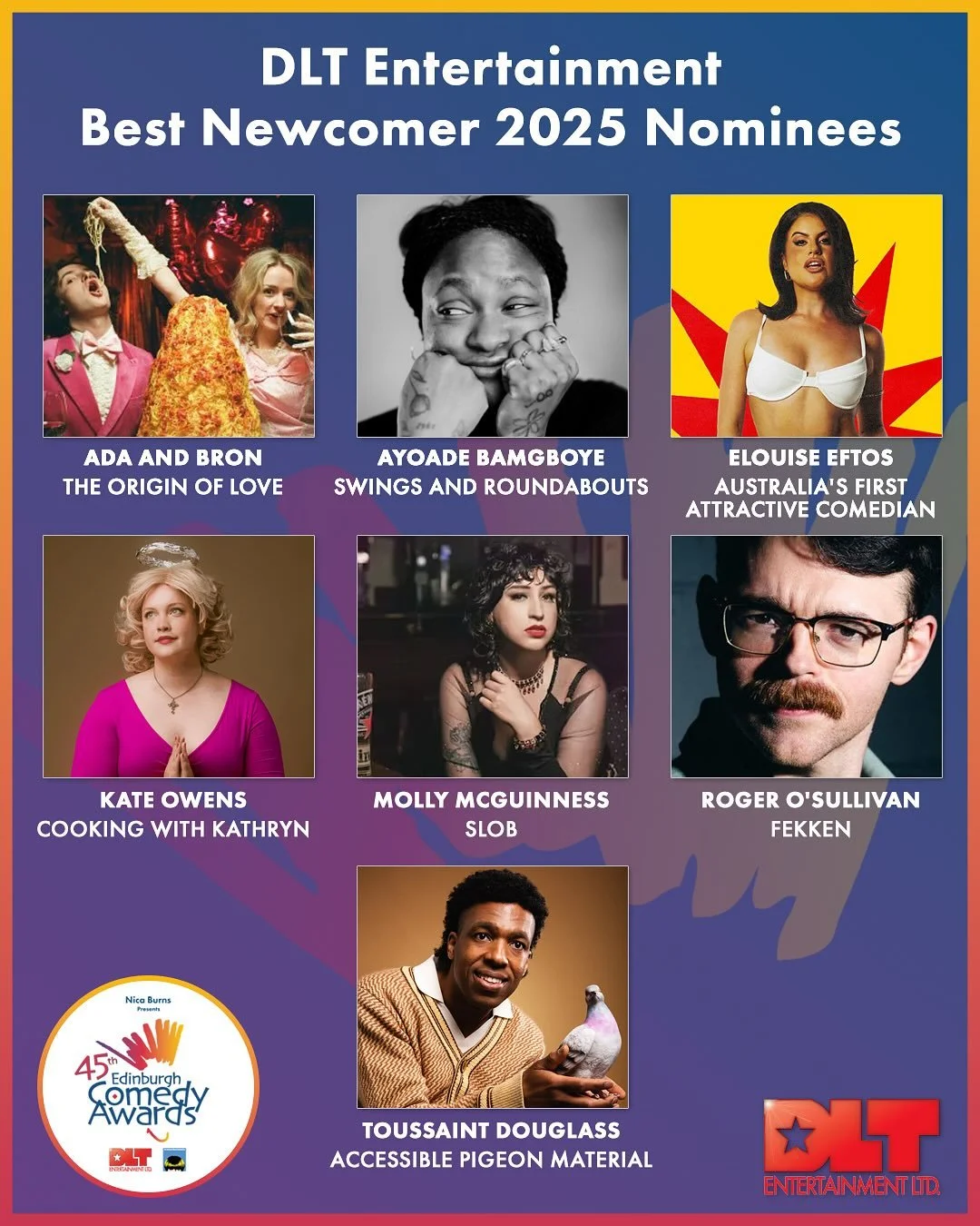 Still feels surreal to write this. (Sorry I&rsquo;m late jet lag &amp; exhaustion). But yeah wow I was nominated for best newcomer at @edfringe along with some of the coolest ppl I&rsquo;ve ever met and our incredible winner @ayoadezahrah !!!

I&rsqu