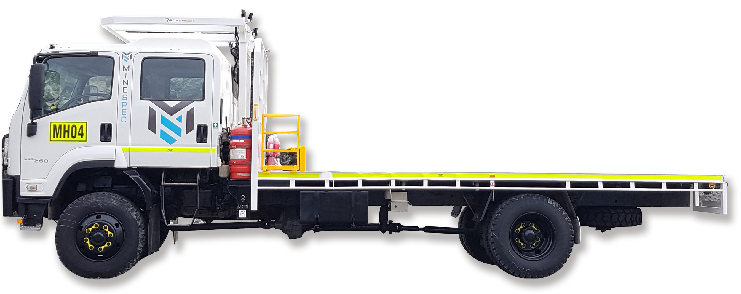  Underground Flat Tray Trucks available for hire in Perth area, WA.  