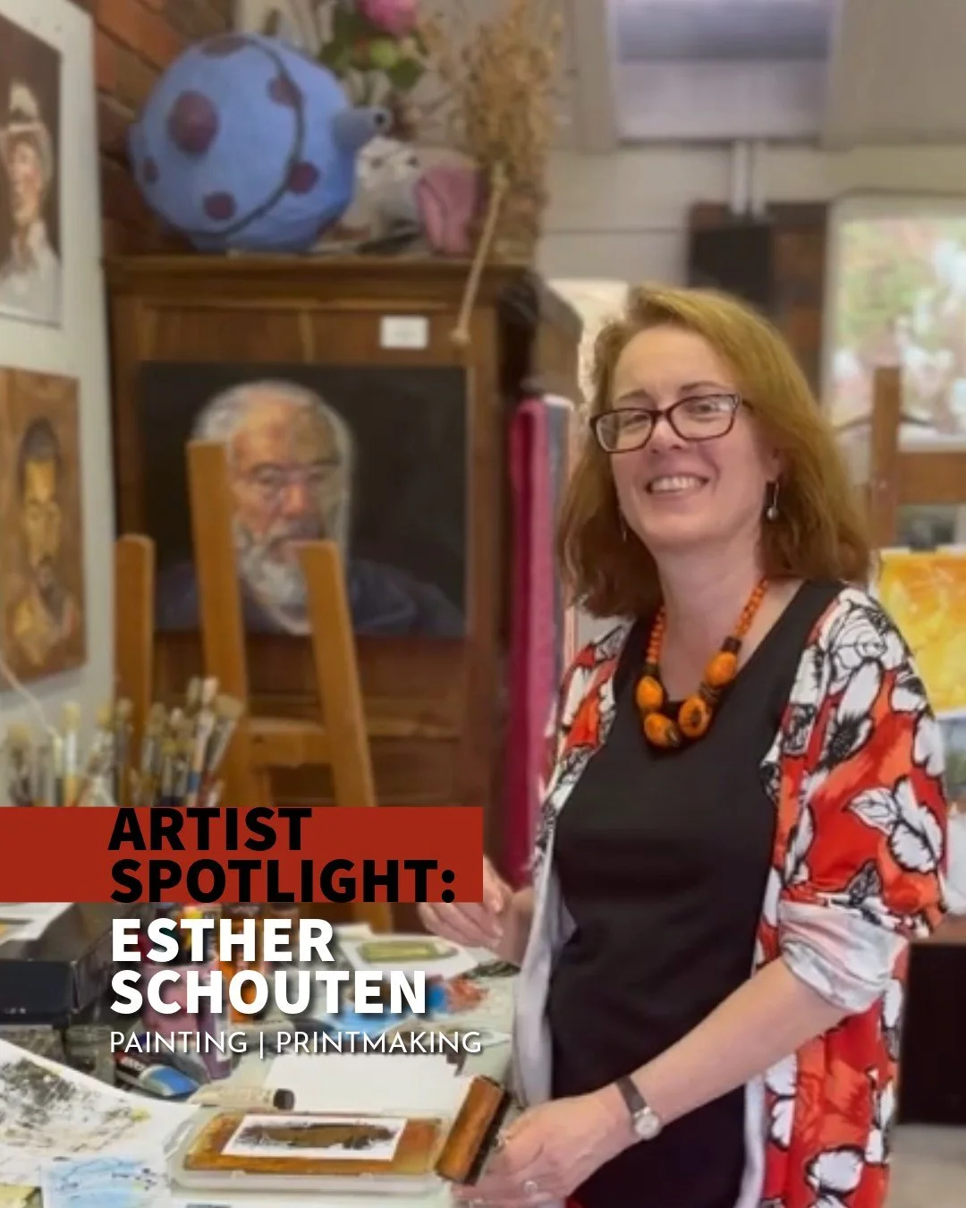 ✨ Artist Spotlight: Esther Schouten ✨
Nestled beside the Warrandyte State Park, painter Esther Schouten (@esther_schouten_artist ) draws rich inspiration from the natural world around her. Her works - whether shimmering reflections in the Yarra River
