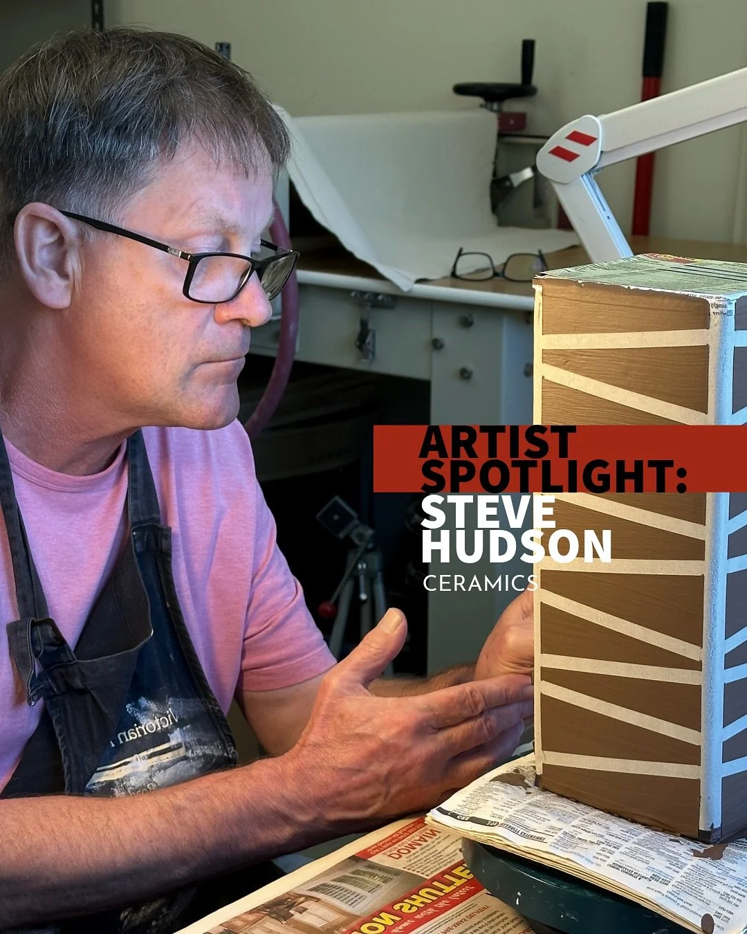 ✨ Artist Spotlight: Steve Hudson ✨
For Steve, ceramics is a balance between form and design - a fusion of structure, precision, and artistic expression. Trained in Ceramic Design at the Central School of Art &amp; Design in London, Steve hand-builds 