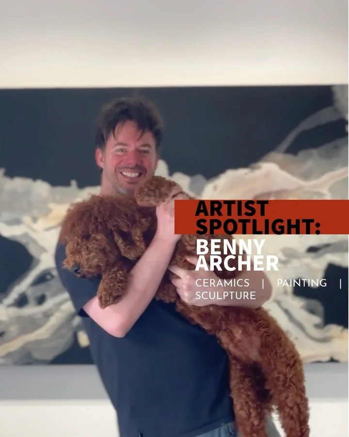 ✨ Artist Spotlight on Benny Archer ✨
Tucked away in the rustic charm of Watsons Creek, you&rsquo;ll discover Benny Archer (@bennyarcher.art ) - a visionary artist, curator, and creative force in his own right. 

&mdash;-
With his affectionate dog Chi