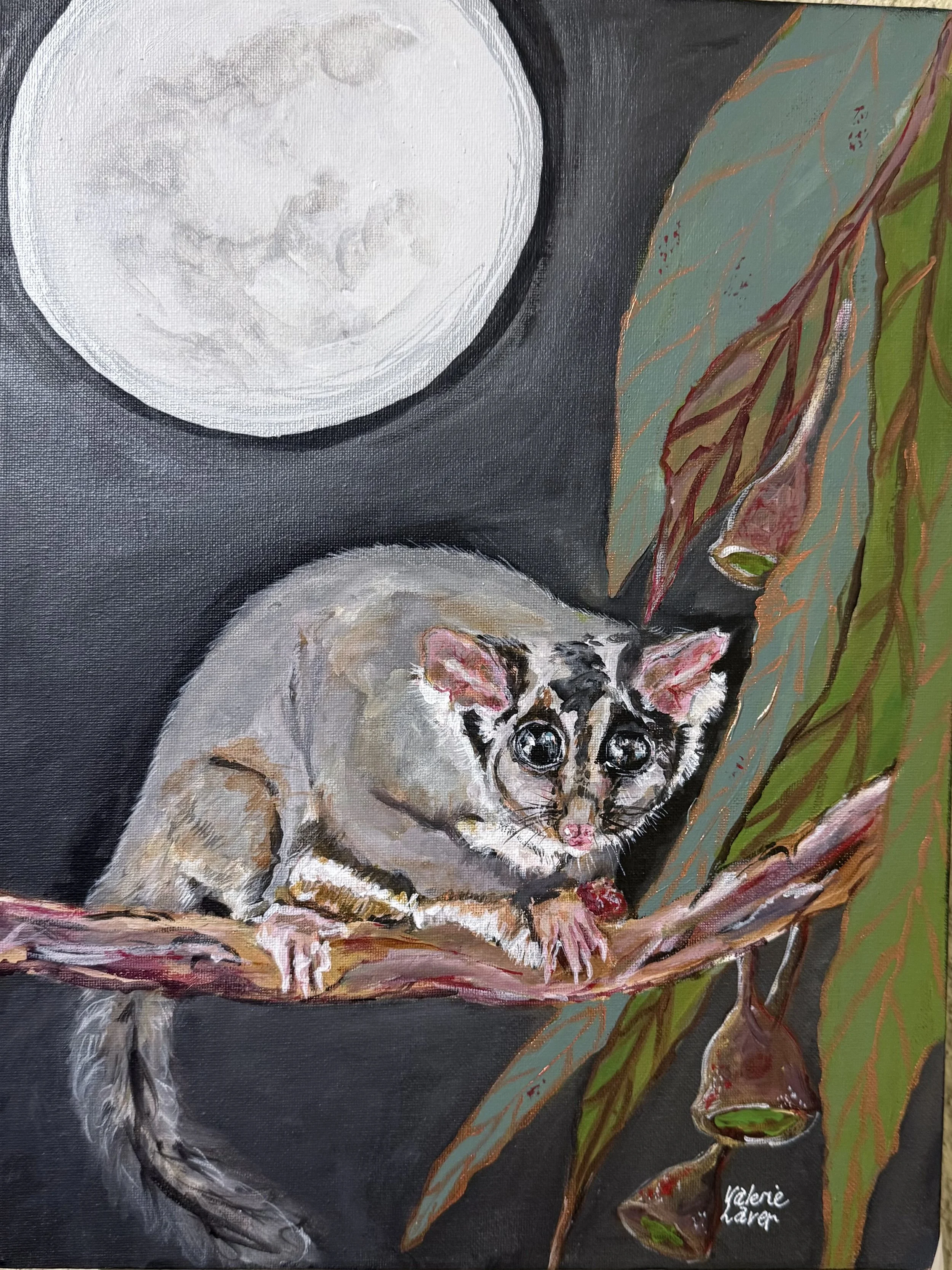 Painting by Valerie Laver - Under the Moonlight