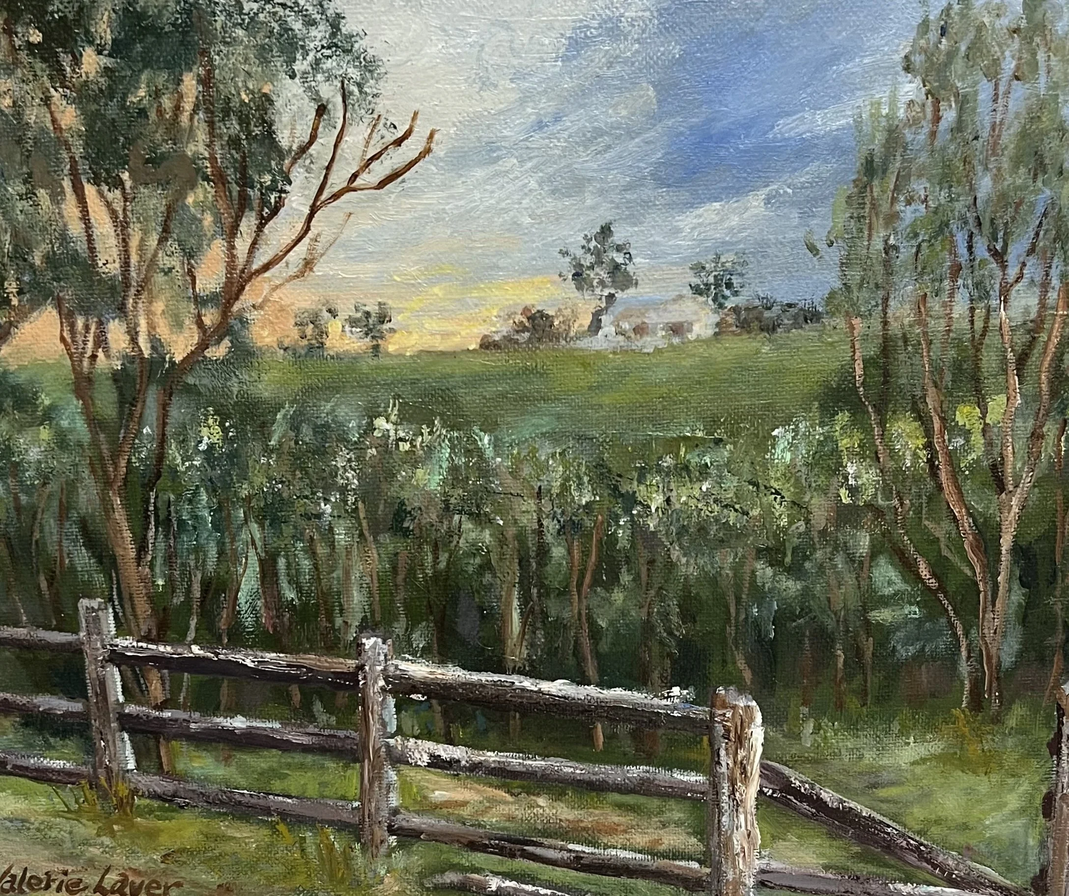 Painting by Valerie Laver - Petty Orchard
