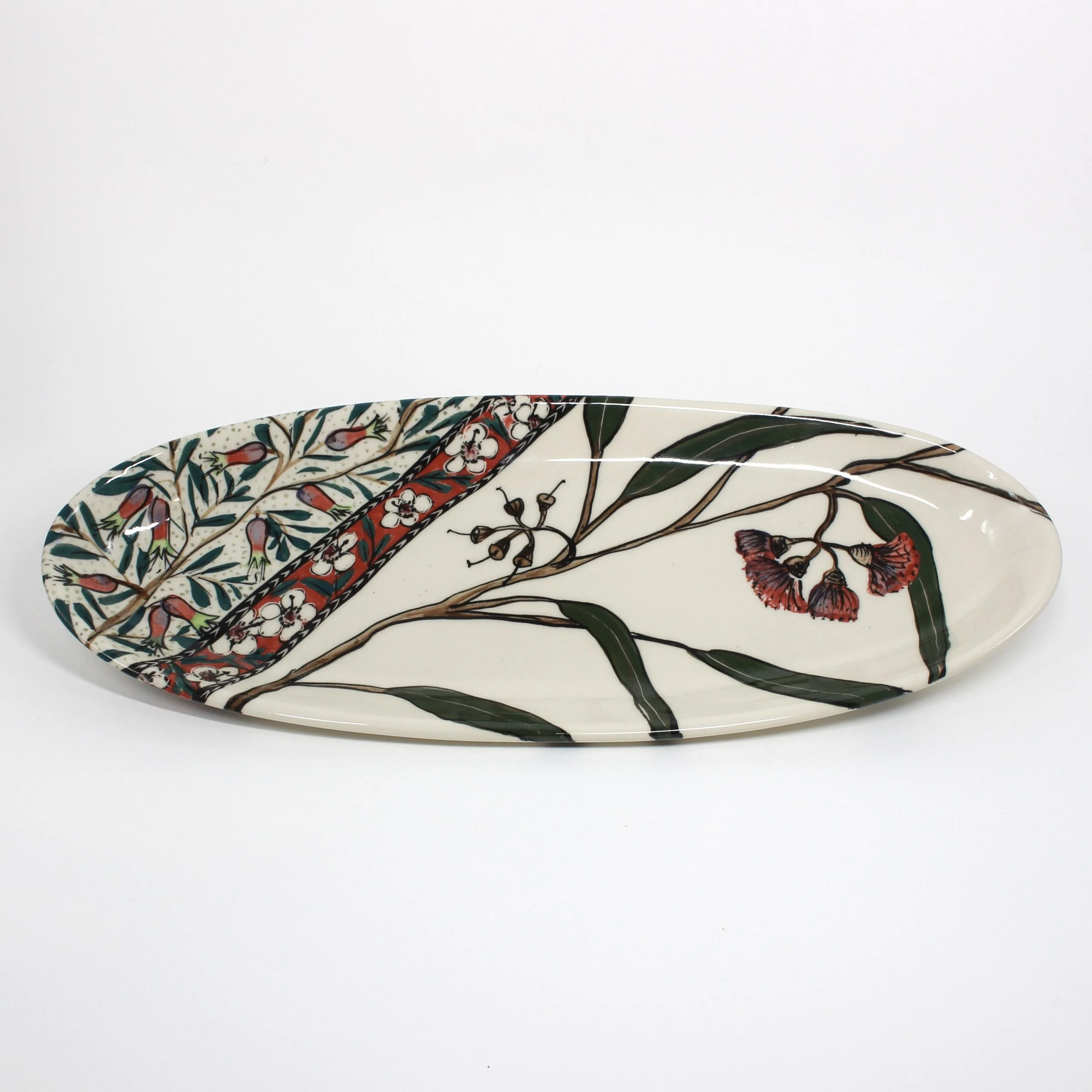 Long Oval Plate by Mary-Lou Pittard