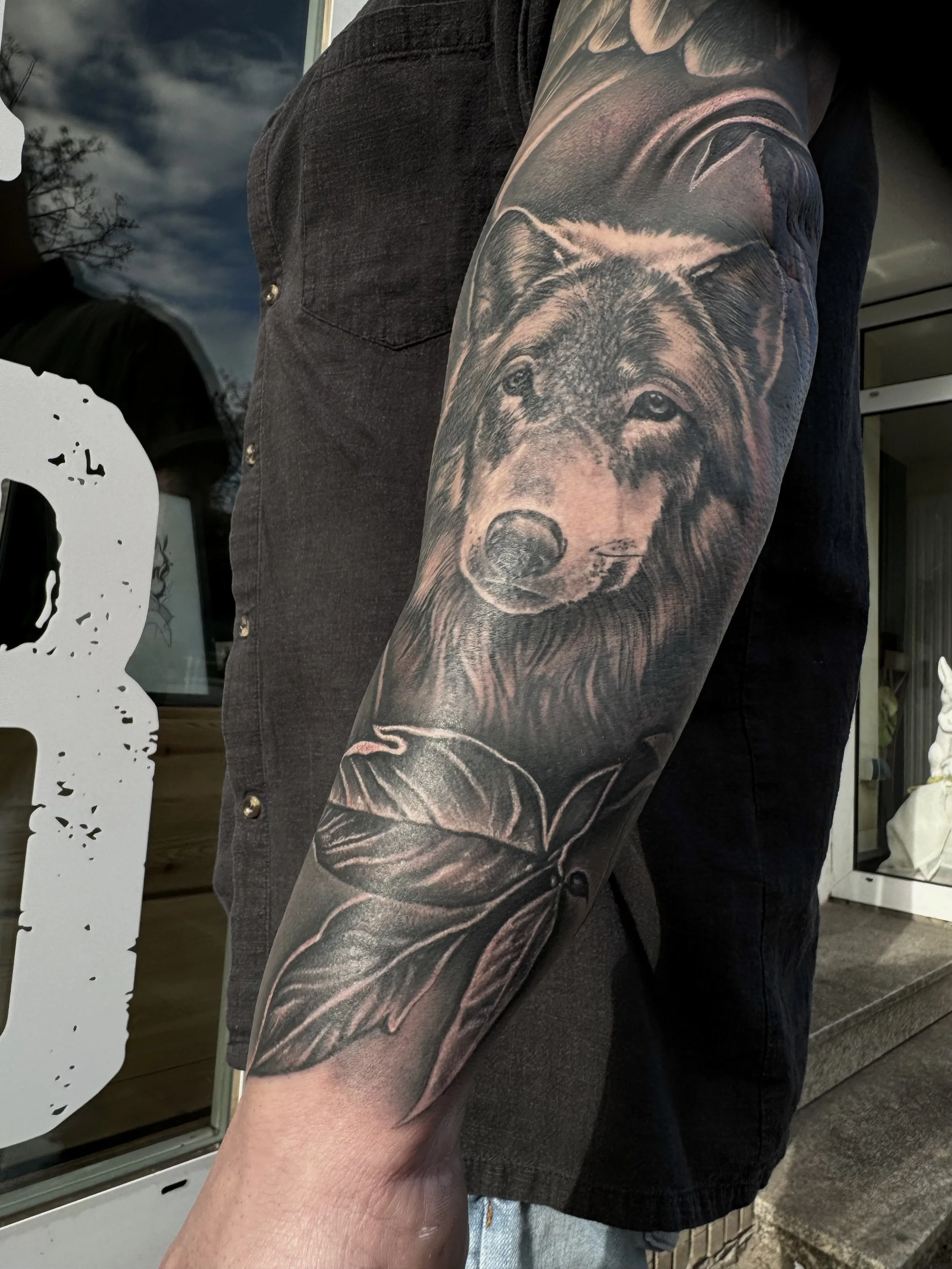 Wolf Tattoo Arm 