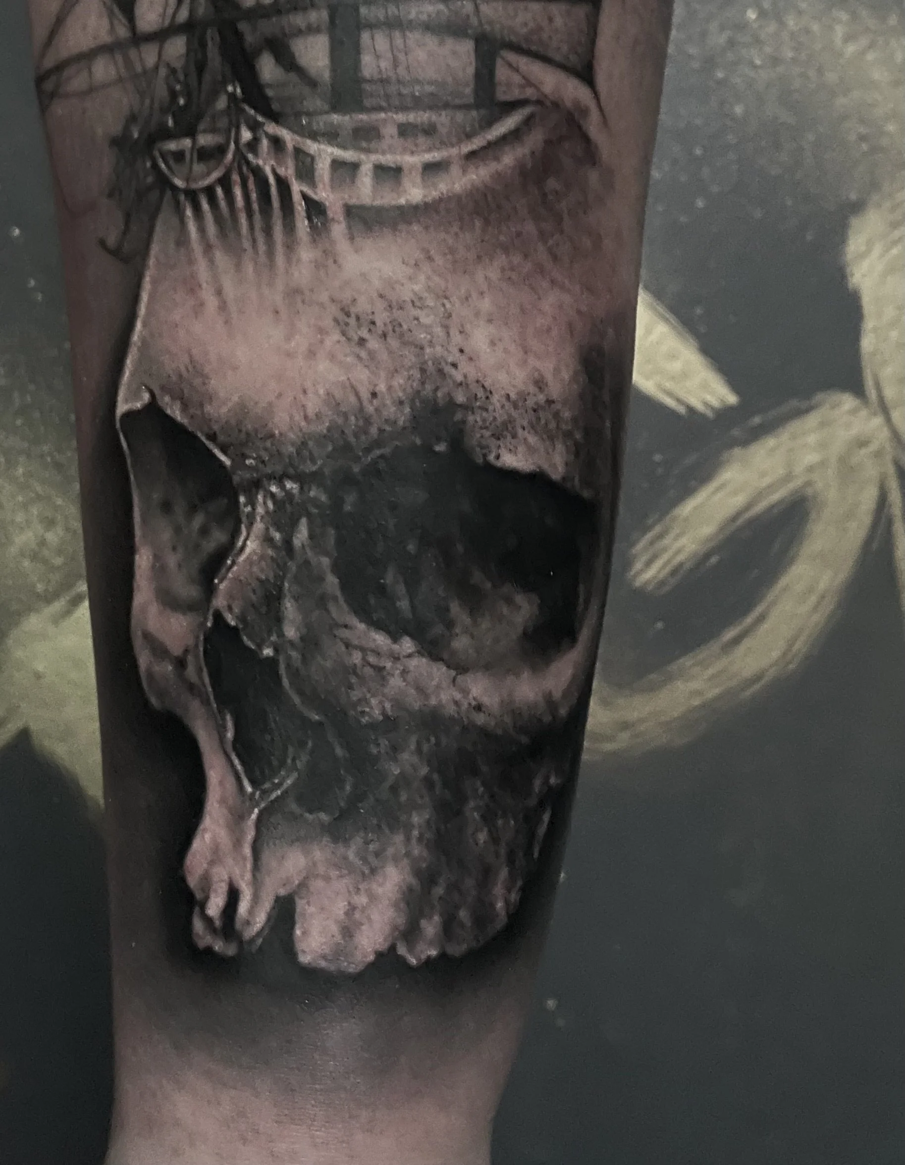 Totenkopf Tattoo Arm 