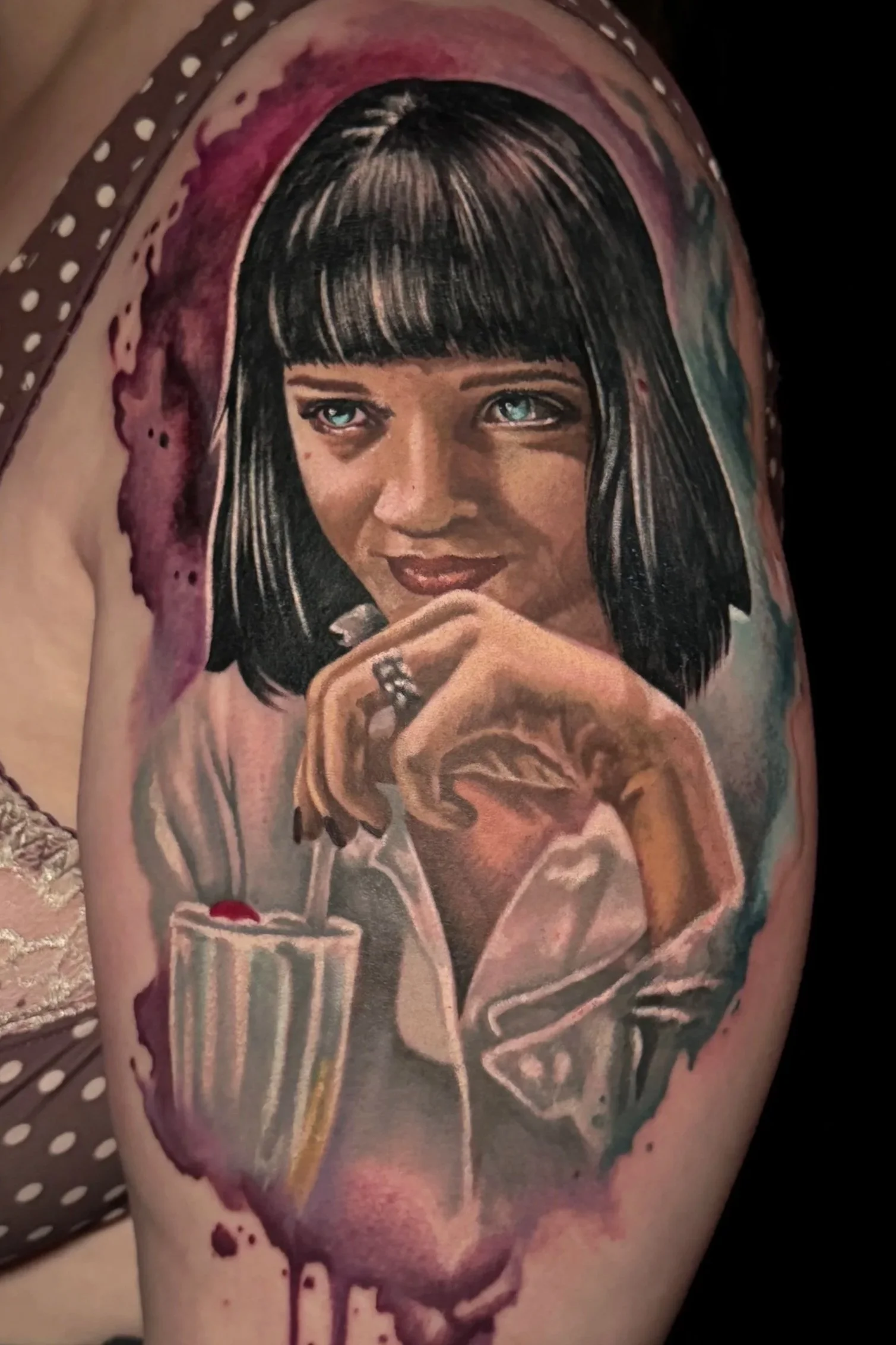 Uma Thurman Tattoo Arm 