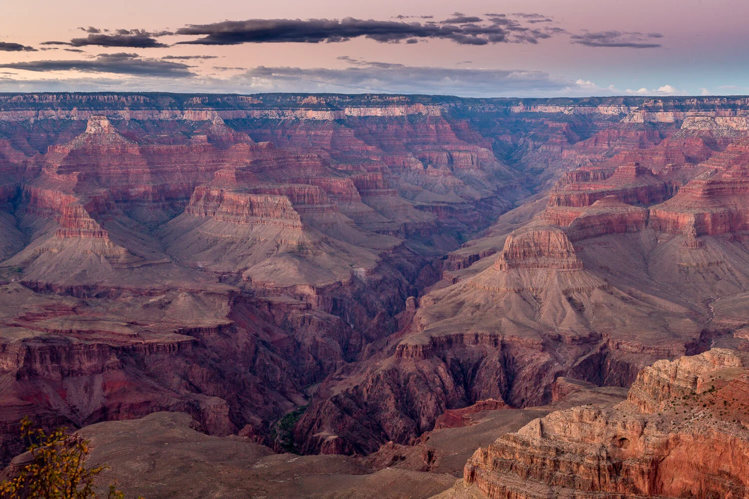 Last light over Gand Canyon