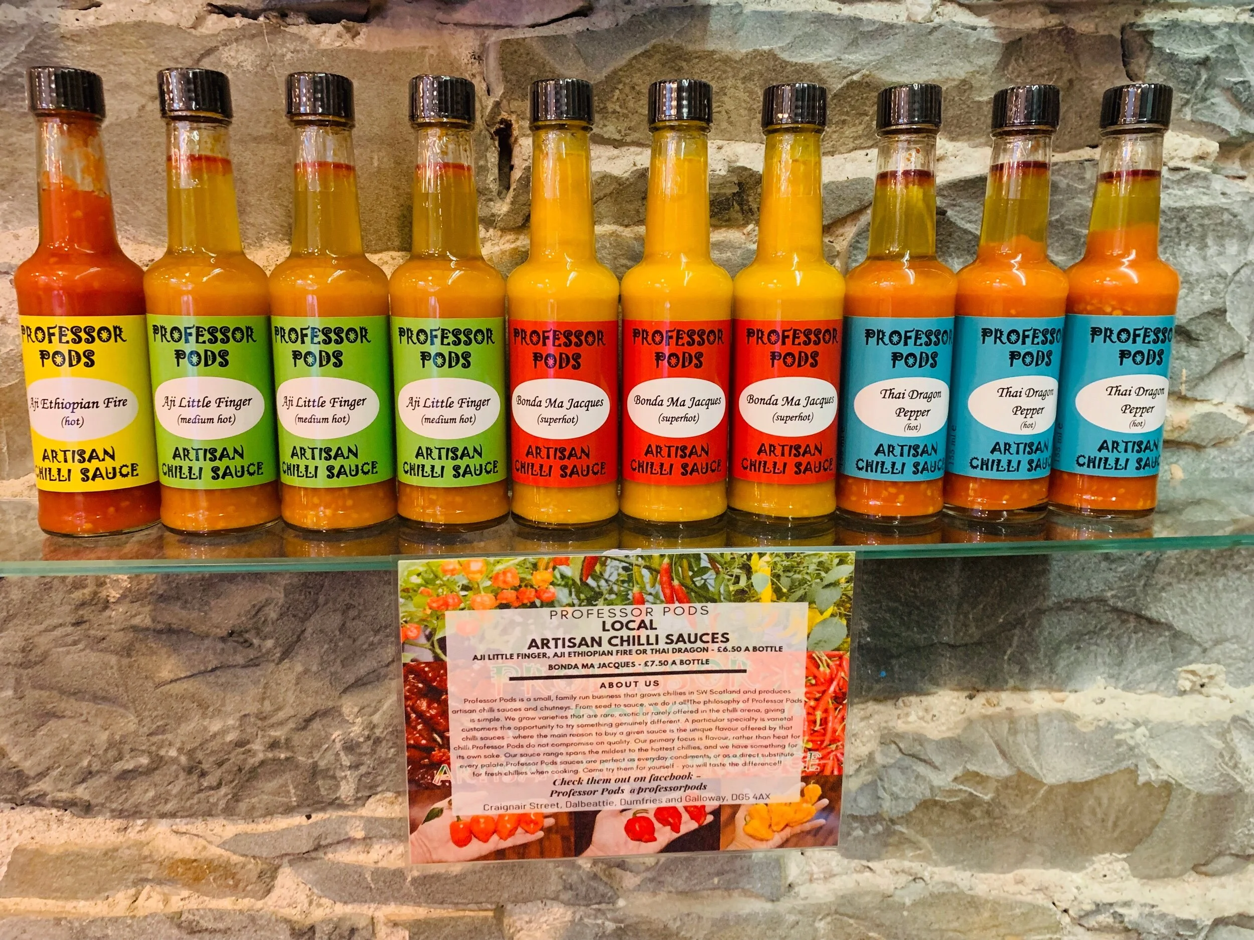 Professor Pods Chilli Sauces. Spice Up Your Life!