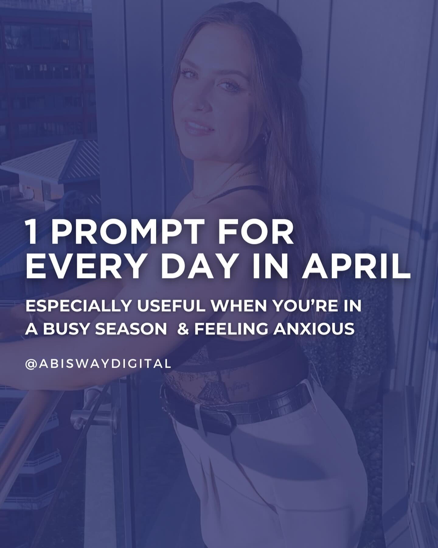 Happy April 🫶🏻📆 journaling is the tool I&rsquo;m leaning on most at the moment ✍🏻

Save so you can come back to it 📍

I have to be honest and say Q1 has not been easy&hellip;

Rebuilding my business from the ground up after having almost a year 