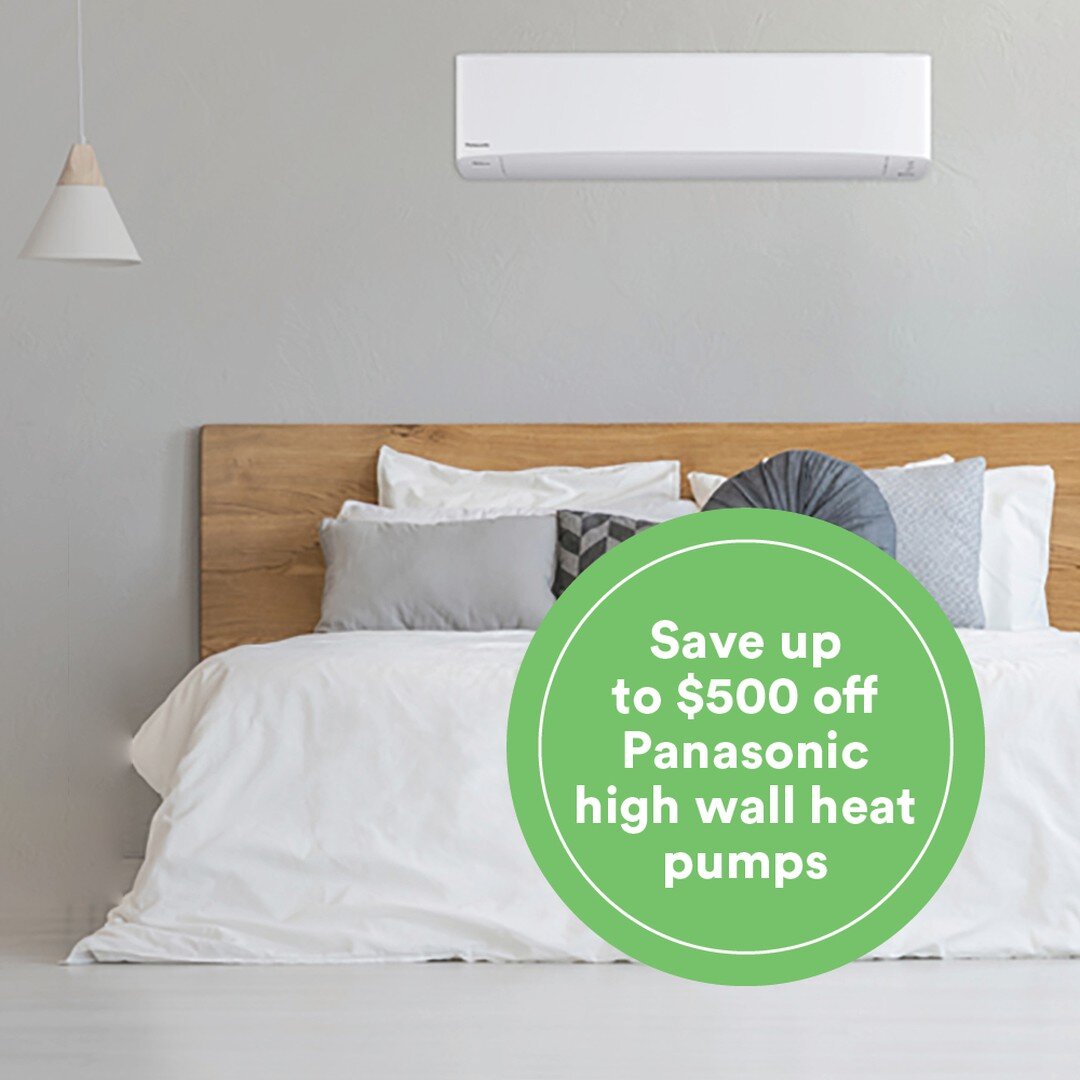 Panasonic high wall heat pump promotion
Save up to $500 off Panasonic high wall heat pumps

Beat the heat with this Panasonic Promo!

Promotion valid for month of October, 12.5% of Basic installation, additional costs may apply for added material, di