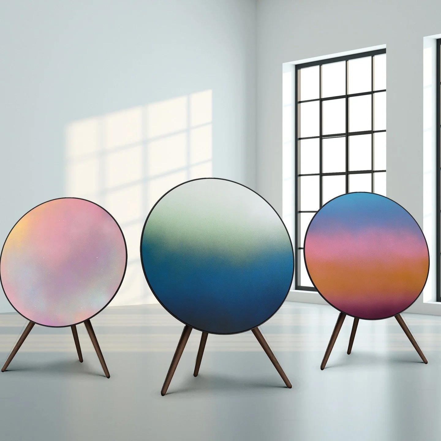 Excited to share my collaboration with @artifi.group &mdash; a design company creating handcrafted covers for the @bangolufsen A9 speaker.

I&rsquo;ve created three unique artworks &mdash; Hazy Green, Soft Rainbow and Dreamy Moon &mdash; each inspire