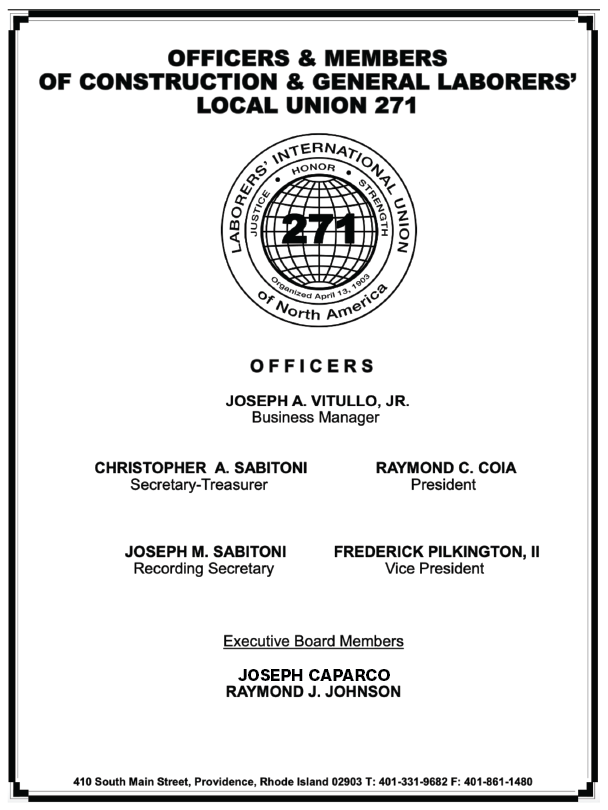Local 271 Leadership — Local 271