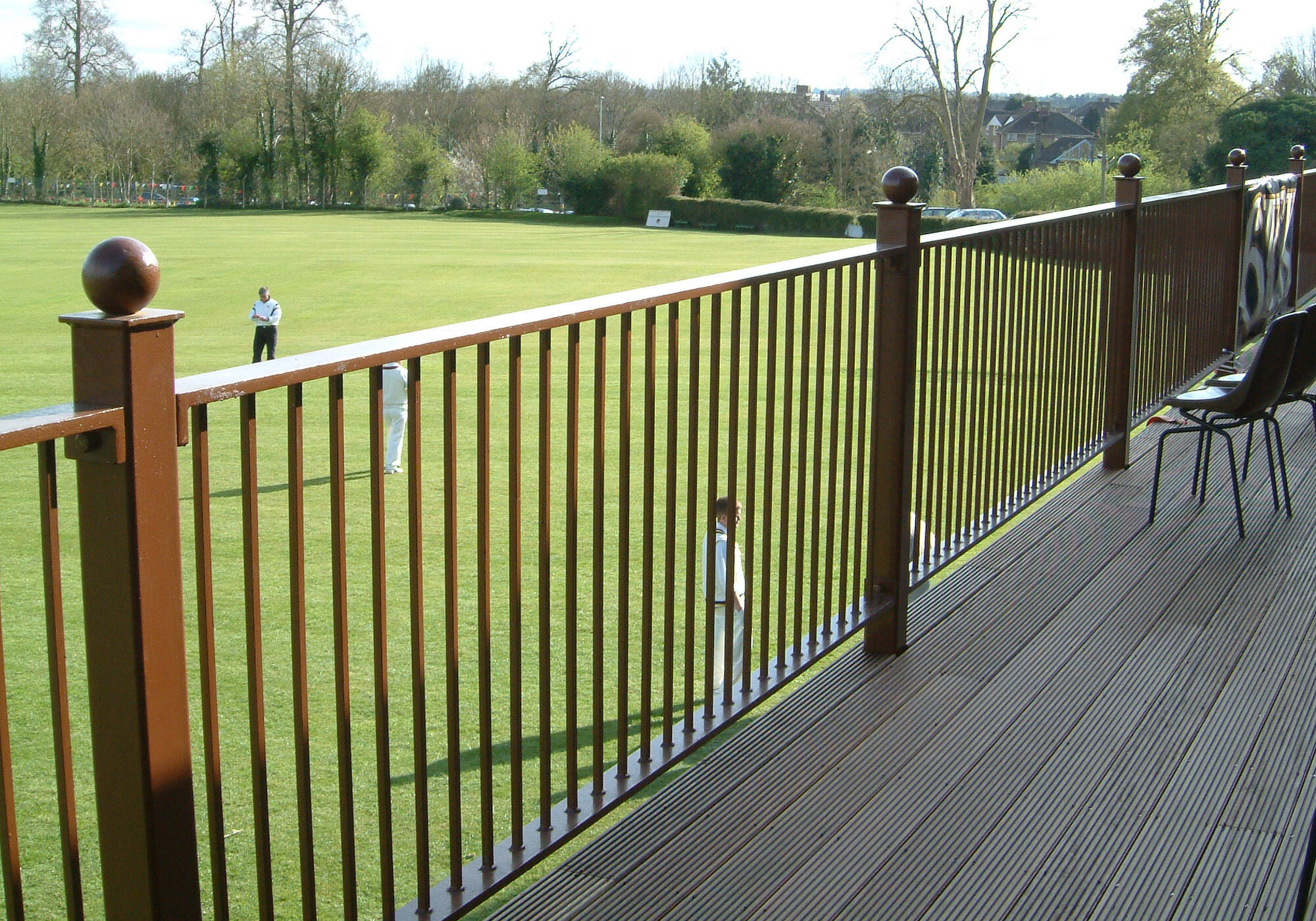 Balcony and Balustrade at a cricket ground.JPG