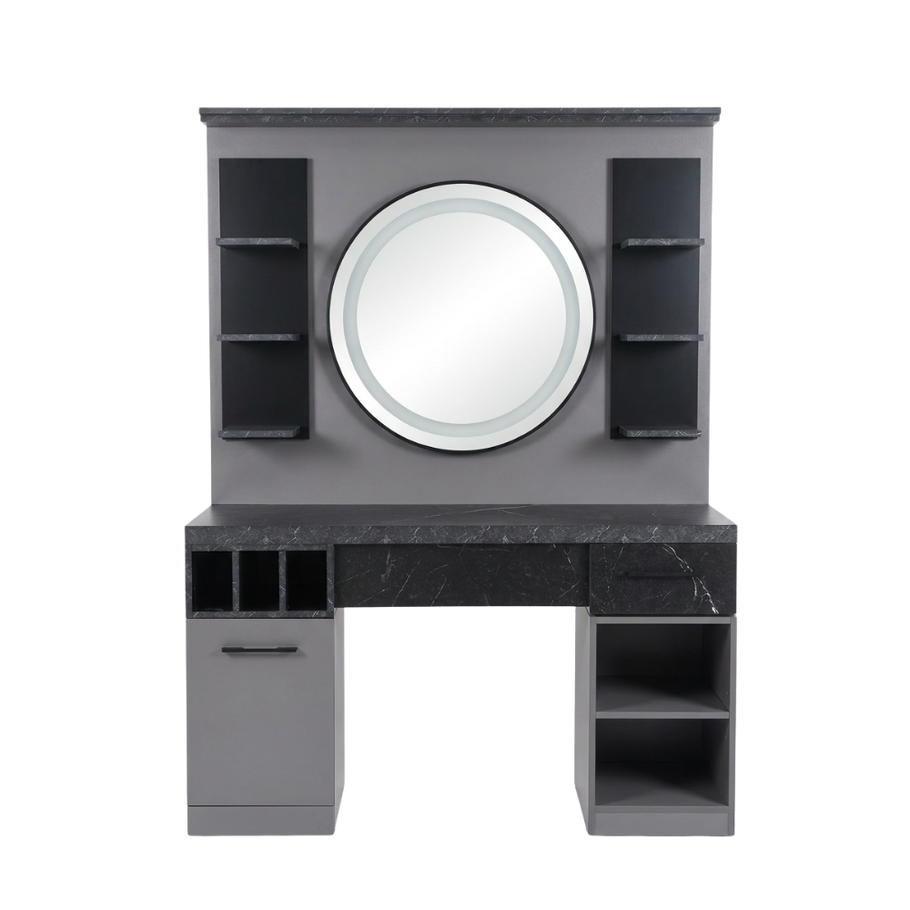 BANCADA TOUCADOR BARBERSTATION FOLK GRAY