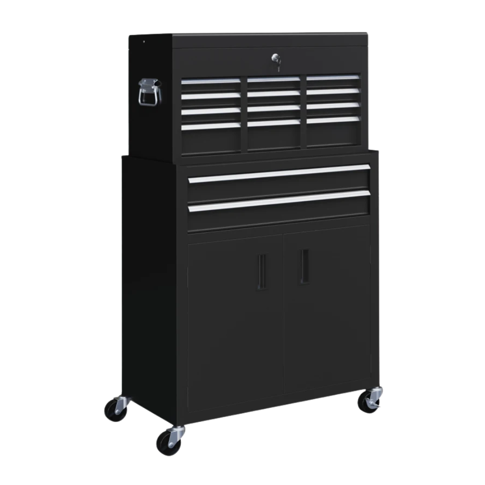 CARRINHO BANCADA METÁLICO BARBER TROLLEY BT02 BLACK