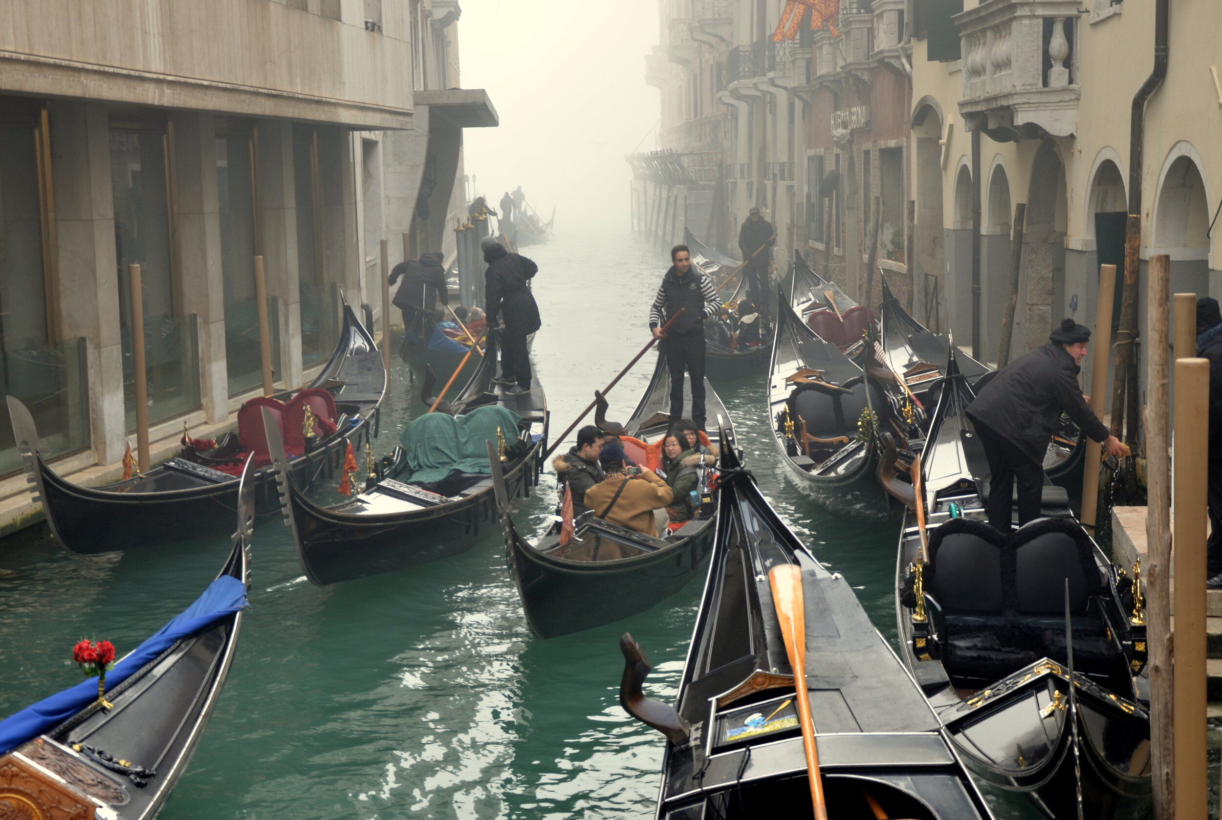 Gondola Rush Hour, Venice