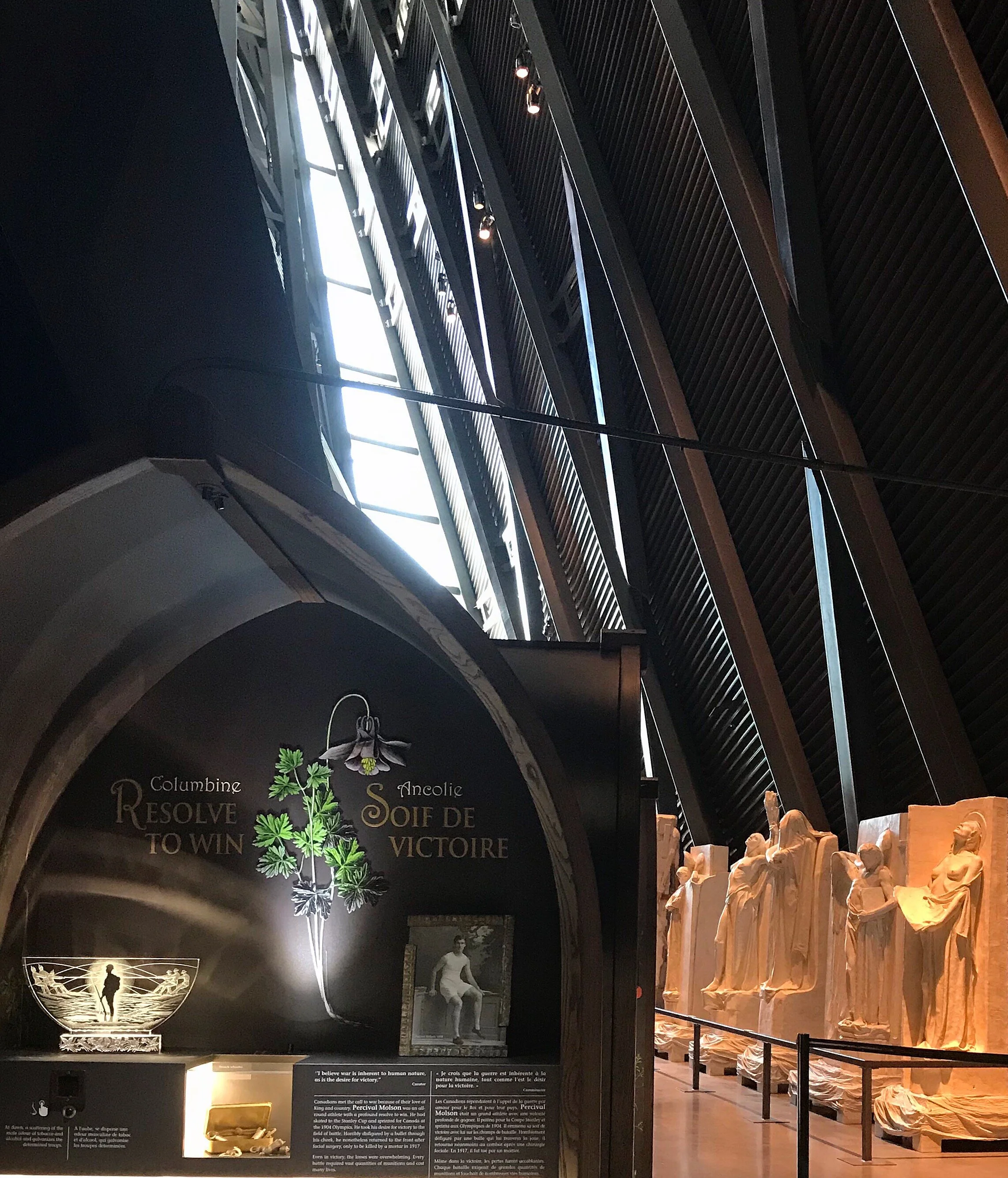 The WAR FLOWERS Collection is seen among Walter Allwards’ sculptures created for the Vimy War Memorial.
