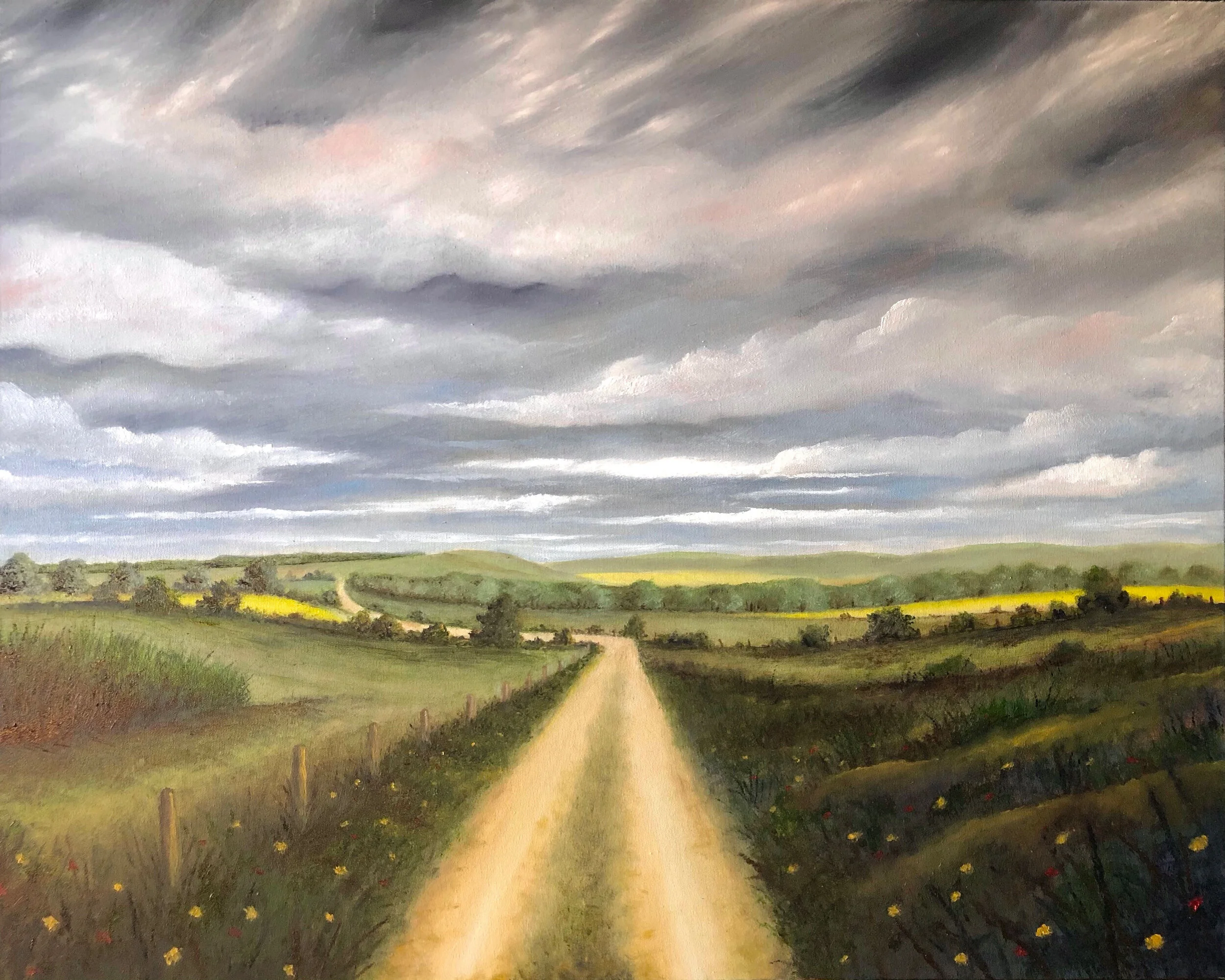  “The Road To Transcendence”  Oil on canvas, 36” x 24”  Spirit of England Collection  West Lavington, Sussex 
