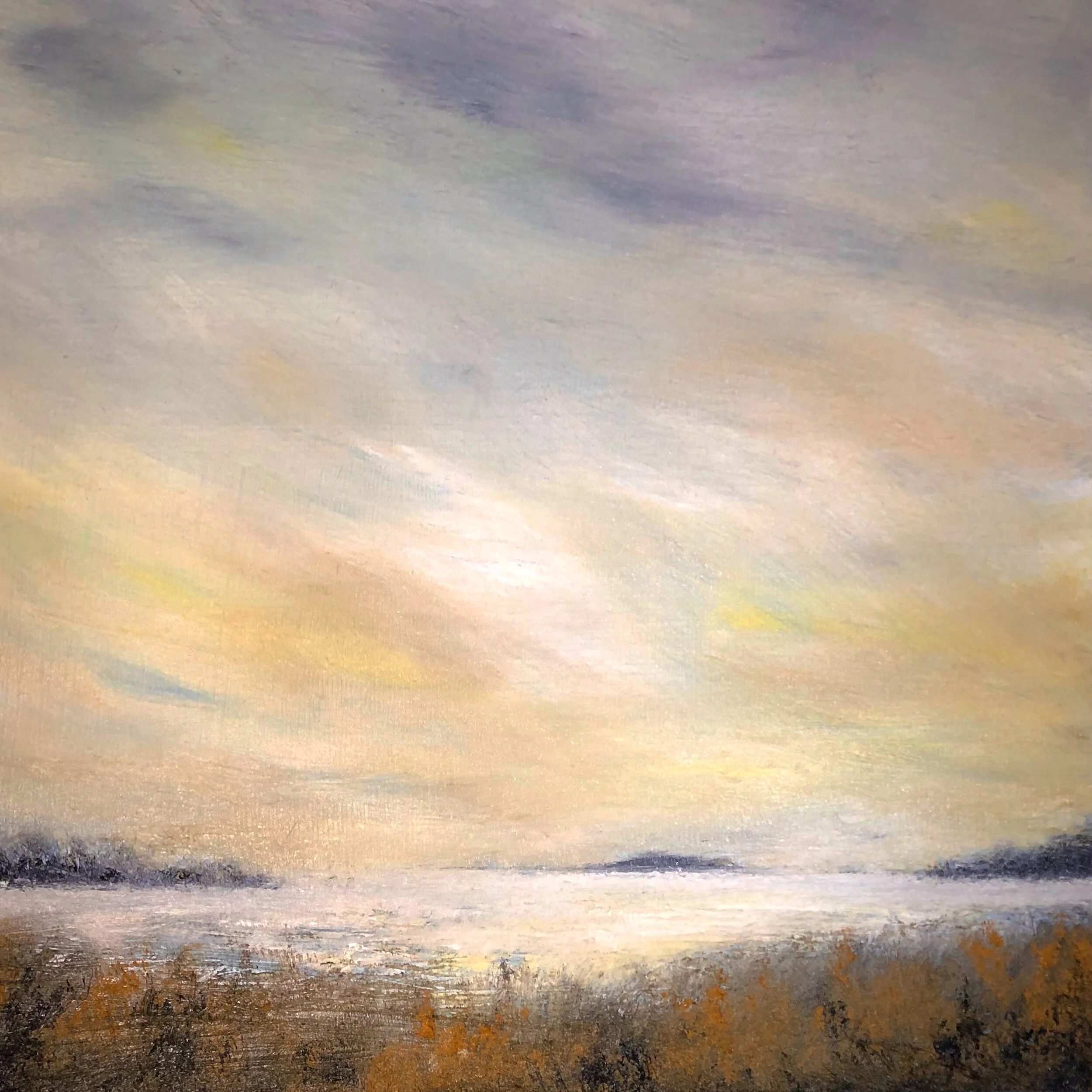  “There Is No Safe Harbour”    Oil on panel, 12” x 12”    A T L A N T I C  C O L L E C T I O N   Chester Basin, Nova Scotia 